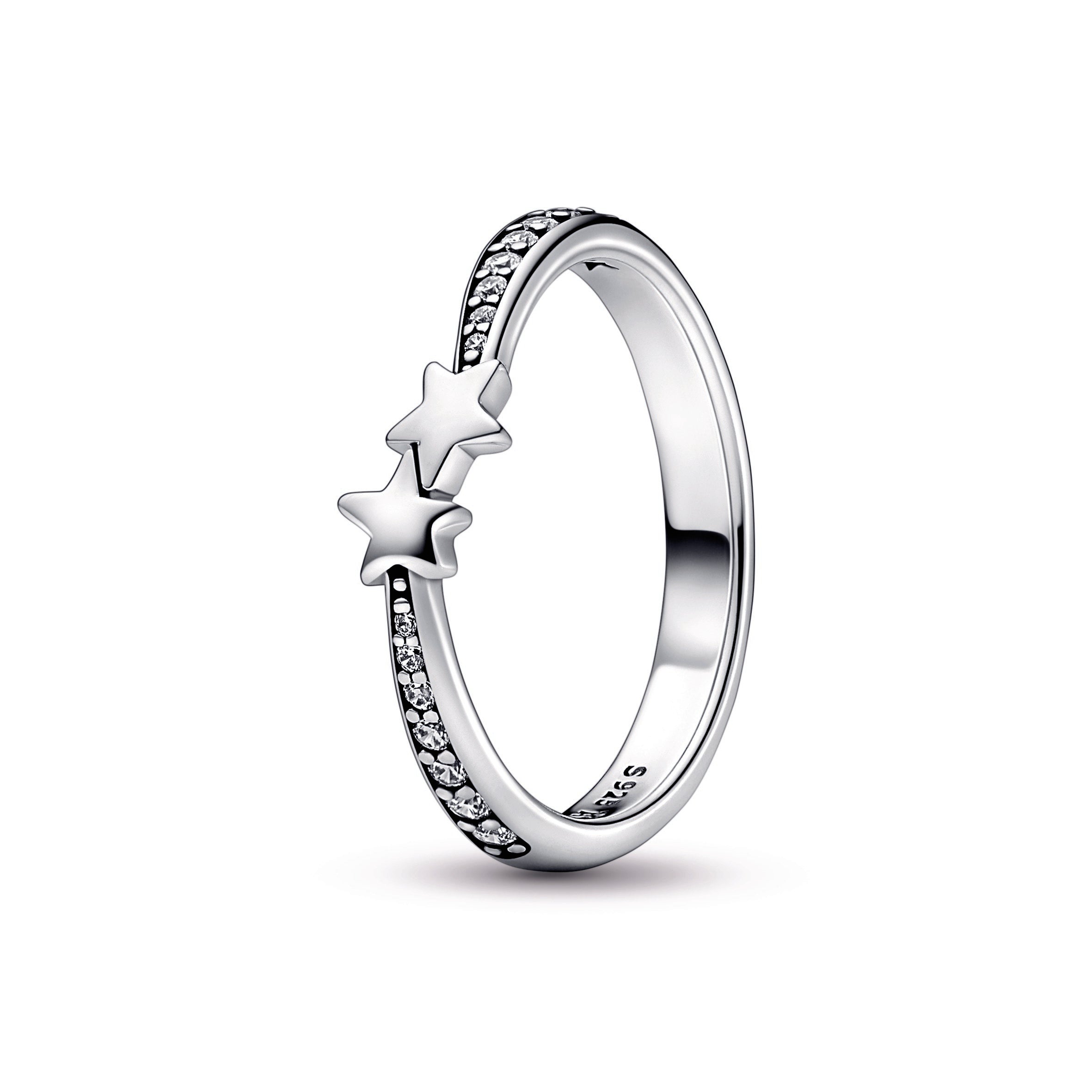 PANDORA Shooting Stars Sparkling Ring Cubic Zirconia Rings Statement Ring Jewelry Gift