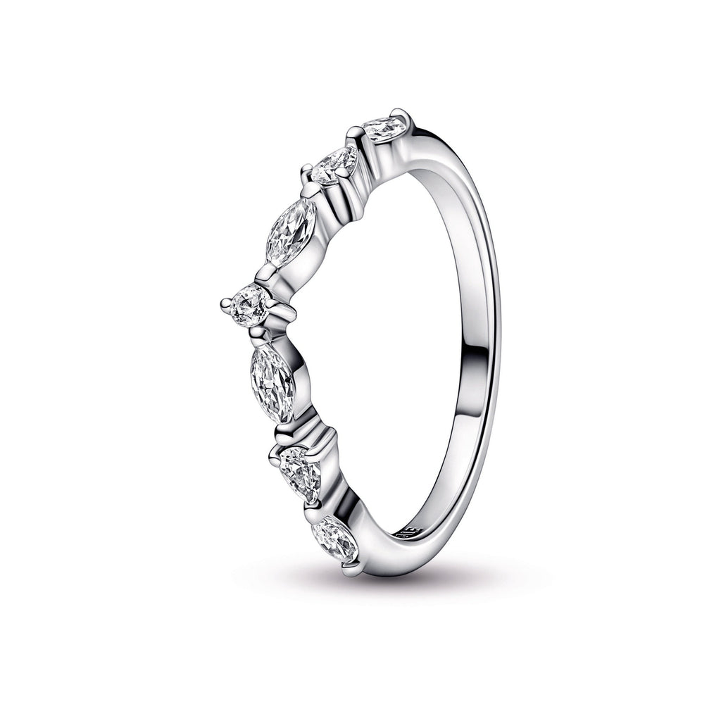 PANDORA Timeless Wish Sparkling Alternating Ring Cubic Zirconia Weddings Rings Statement Ring Jewelry Gift