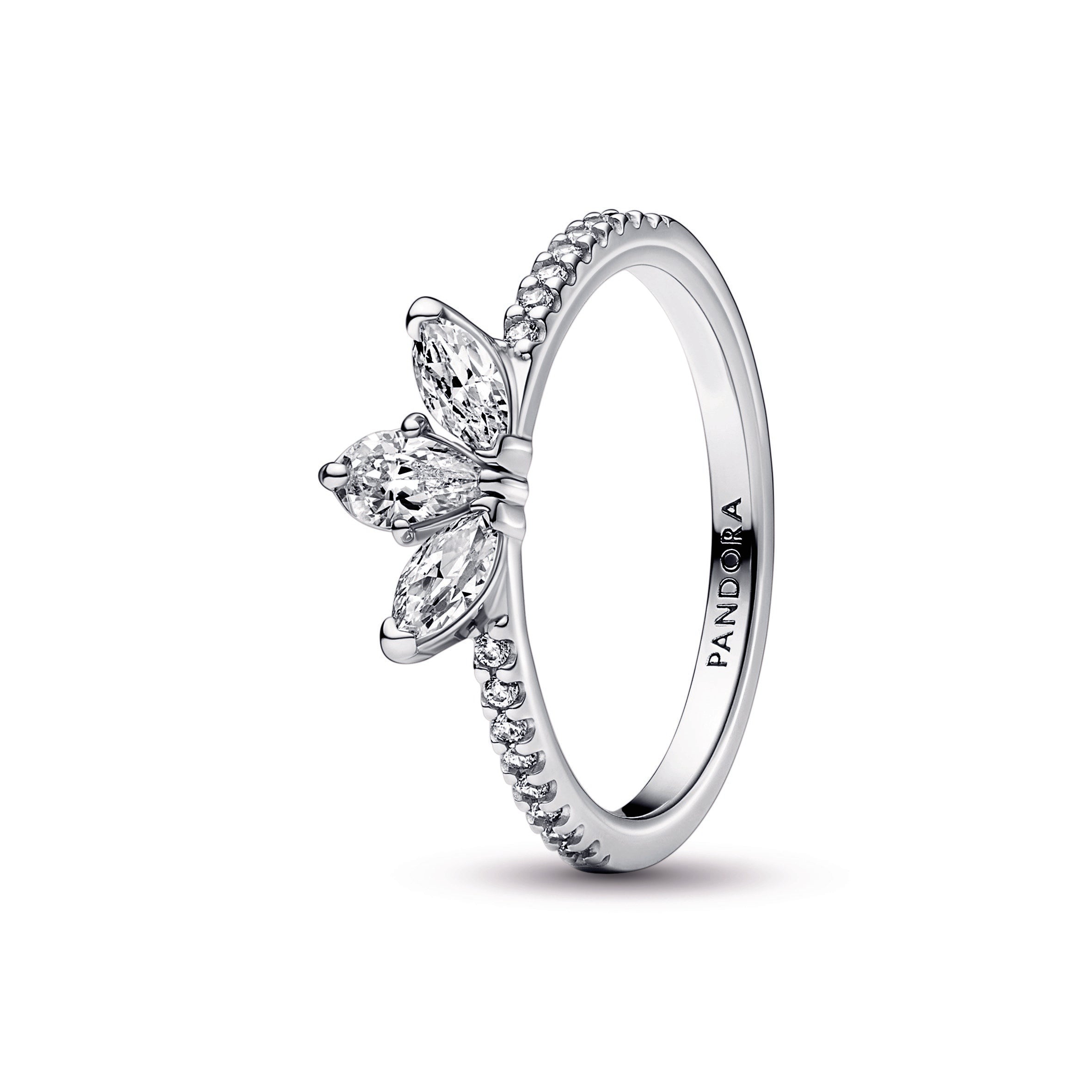 PANDORA Sparkling Herbarium Cluster Ring Sterling Silver Rings Statement Ring Jewelry Gift
