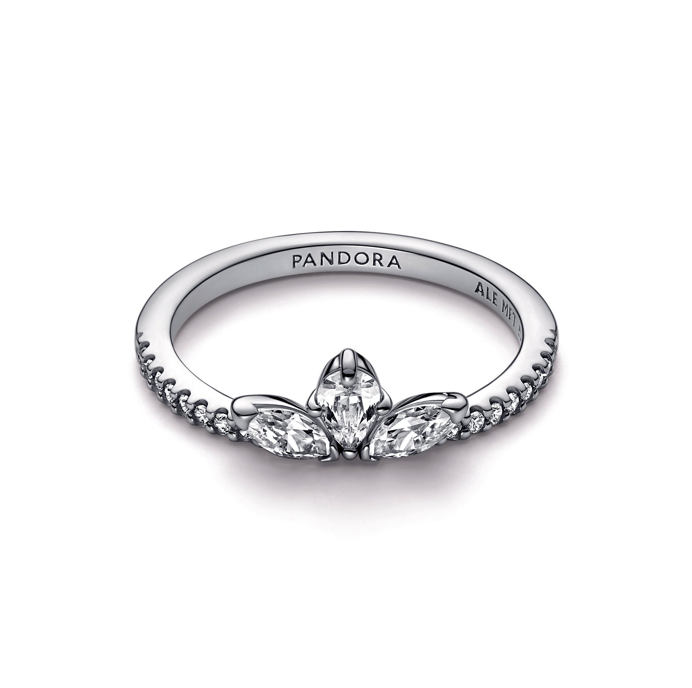 PANDORA Sparkling Herbarium Cluster Ring Sterling Silver Rings Statement Ring Jewelry Gift