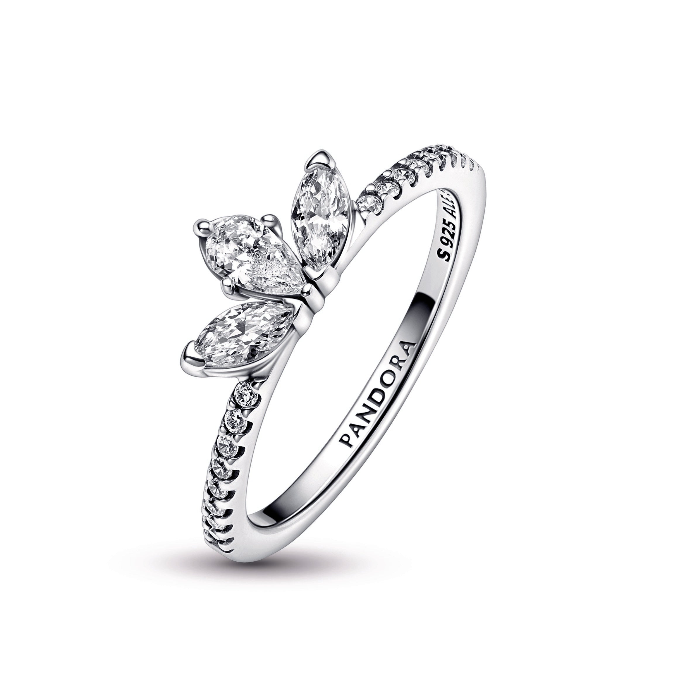 PANDORA Sparkling Herbarium Cluster Ring Sterling Silver Rings Statement Ring Jewelry Gift