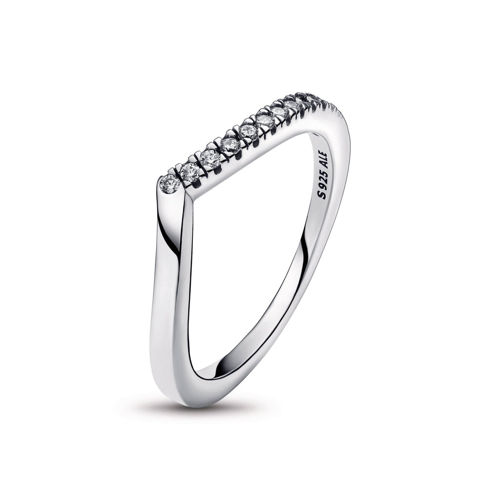 PANDORA Timeless Wish Half Sparkling Ring Cubic Zirconia Weddings Rings Statement Ring Jewelry Gift