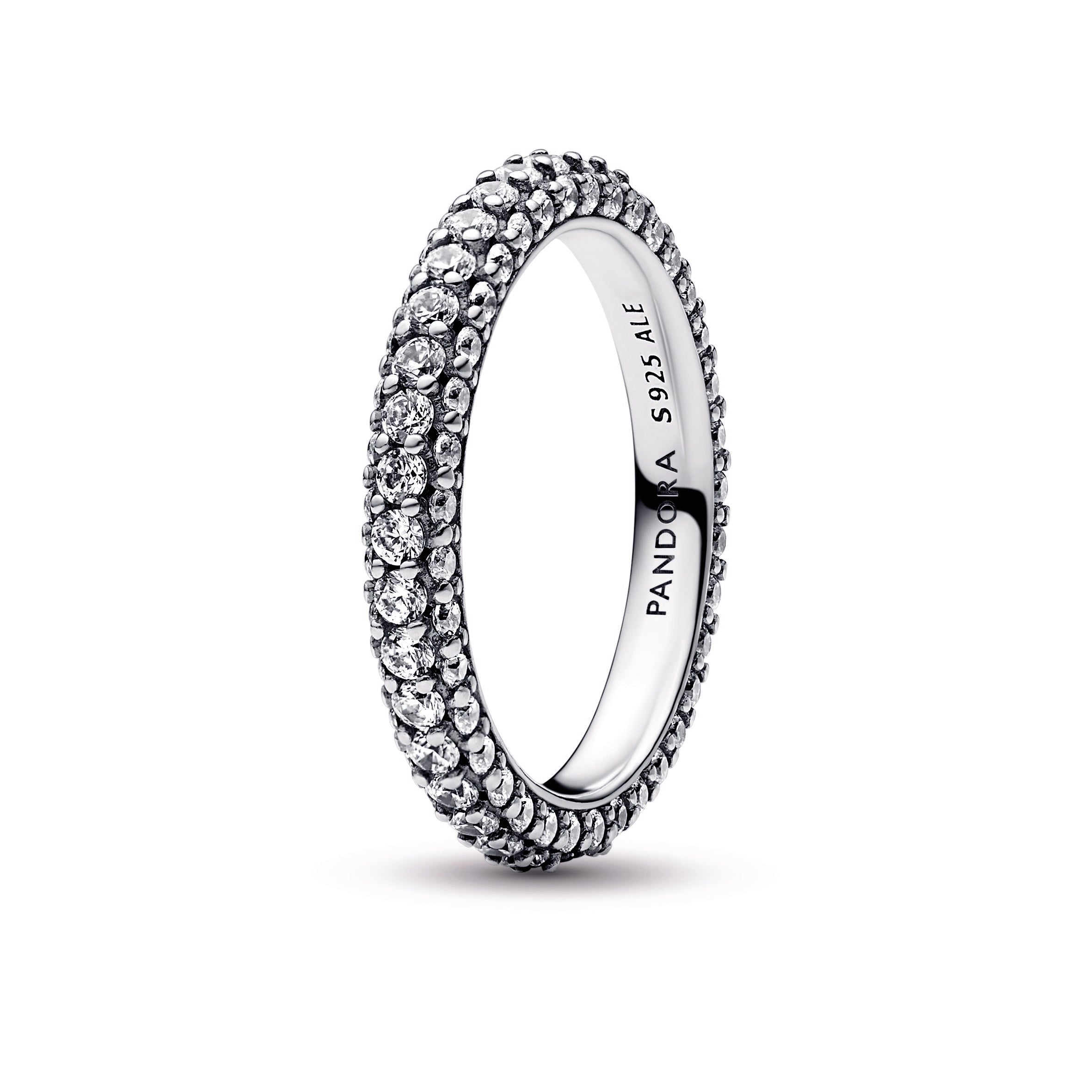 PANDORA Timeless Pavé Single-row Ring Crystals Weddings Rings Statement Ring Jewelry Gift