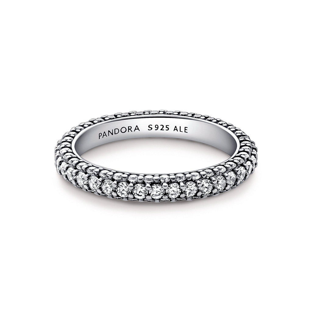 PANDORA Timeless Pavé Single-row Ring Crystals Weddings Rings Statement Ring Jewelry Gift