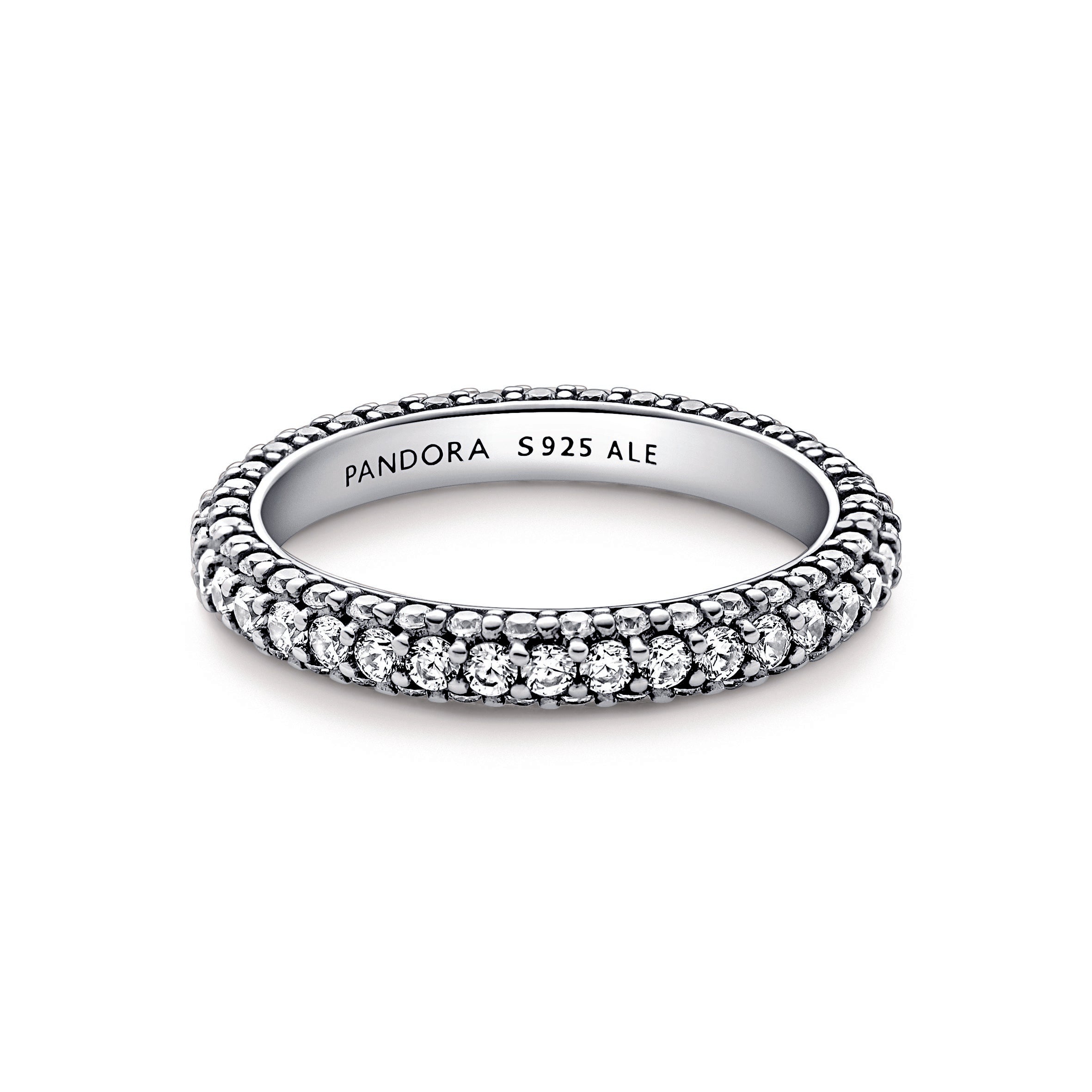 PANDORA Timeless Pavé Single-row Ring Crystals Weddings Rings Statement Ring Jewelry Gift