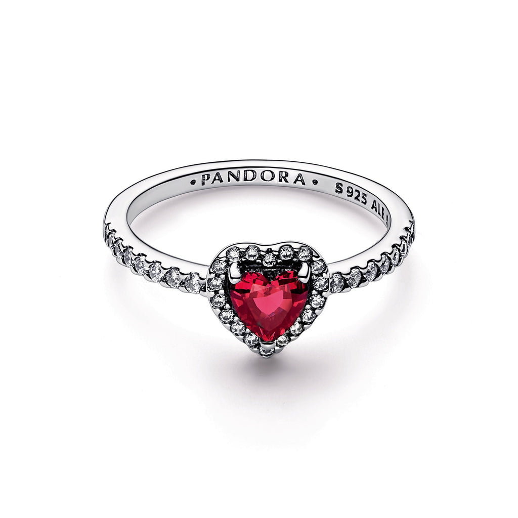 PANDORA Elevated Red Heart Ring Crystals Rings Statement Ring Jewelry Gift