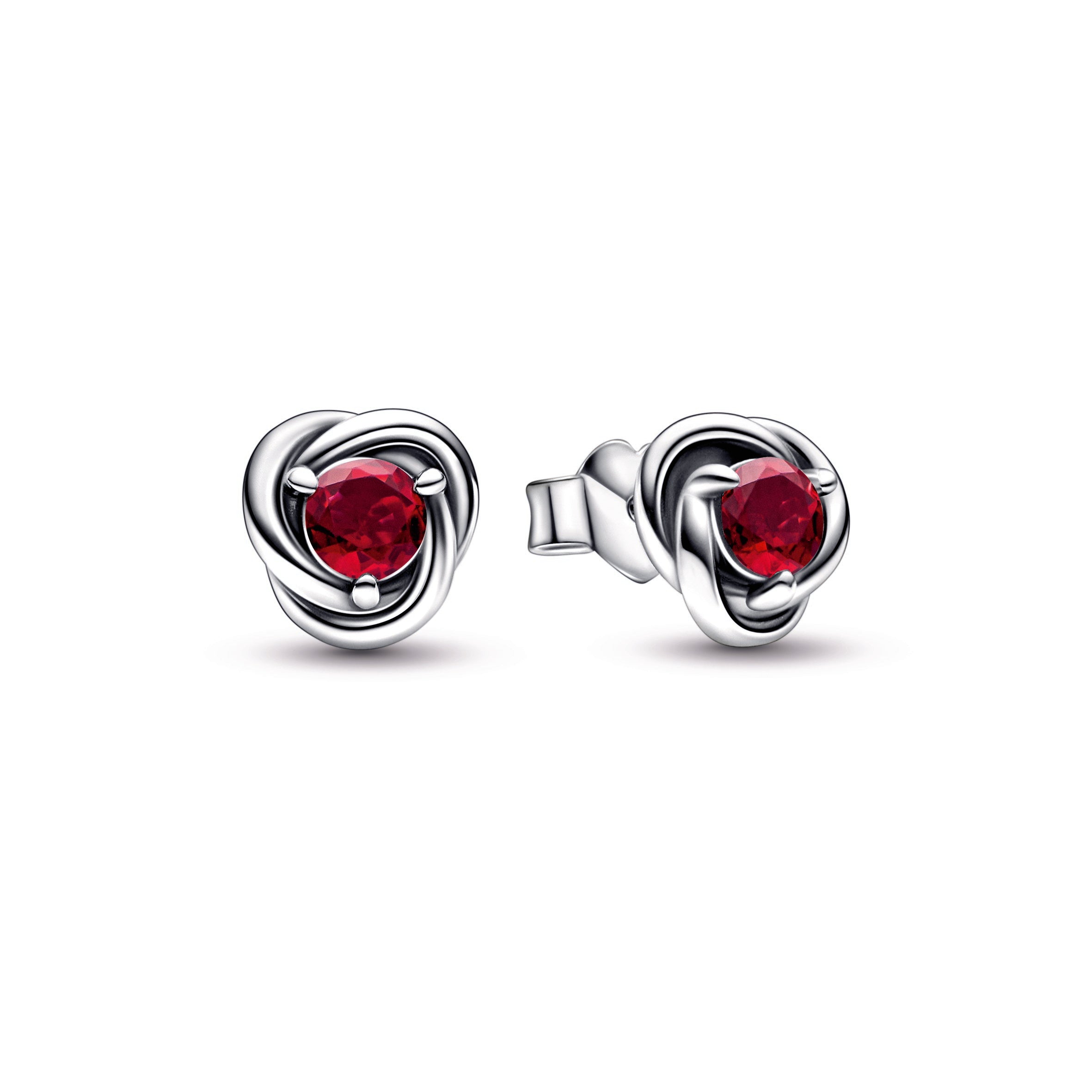 PANDORA True Red Eternity Circle Stud Earrings Crystals Birthdays Statement Ring Jewelry Gift