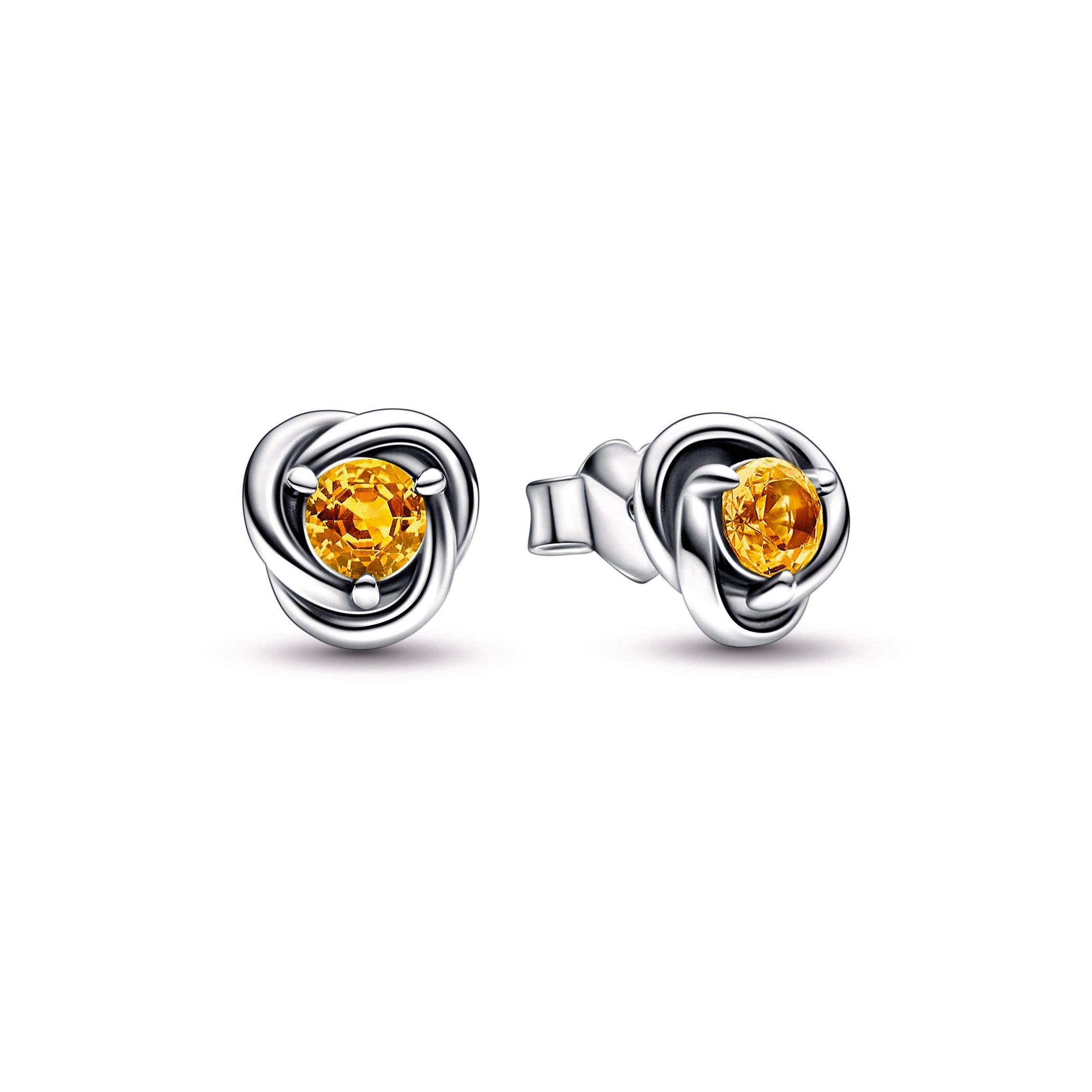 PANDORA Honey Eternity Circle Stud Earrings Crystals Birthdays Statement Ring Jewelry Gift