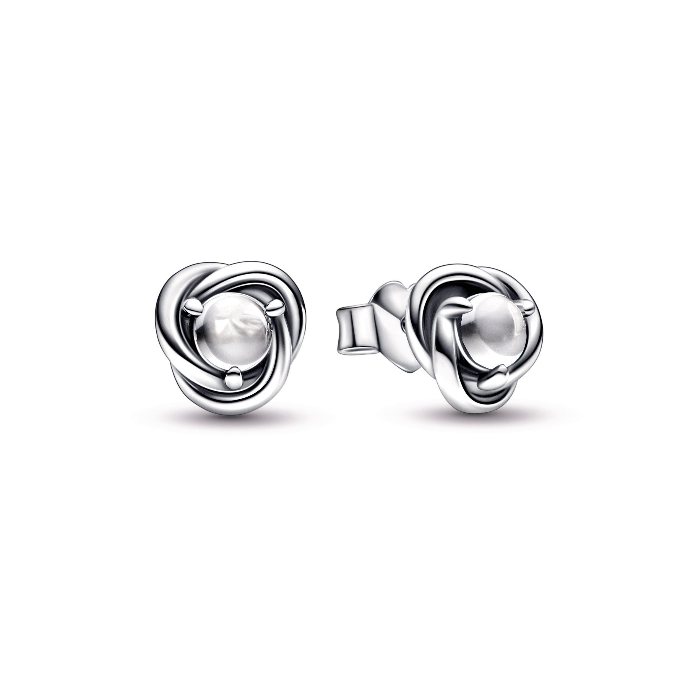 PANDORA Clear Eternity Circle Stud Earrings Cubic Zirconia Birthdays Statement Ring Jewelry Gift