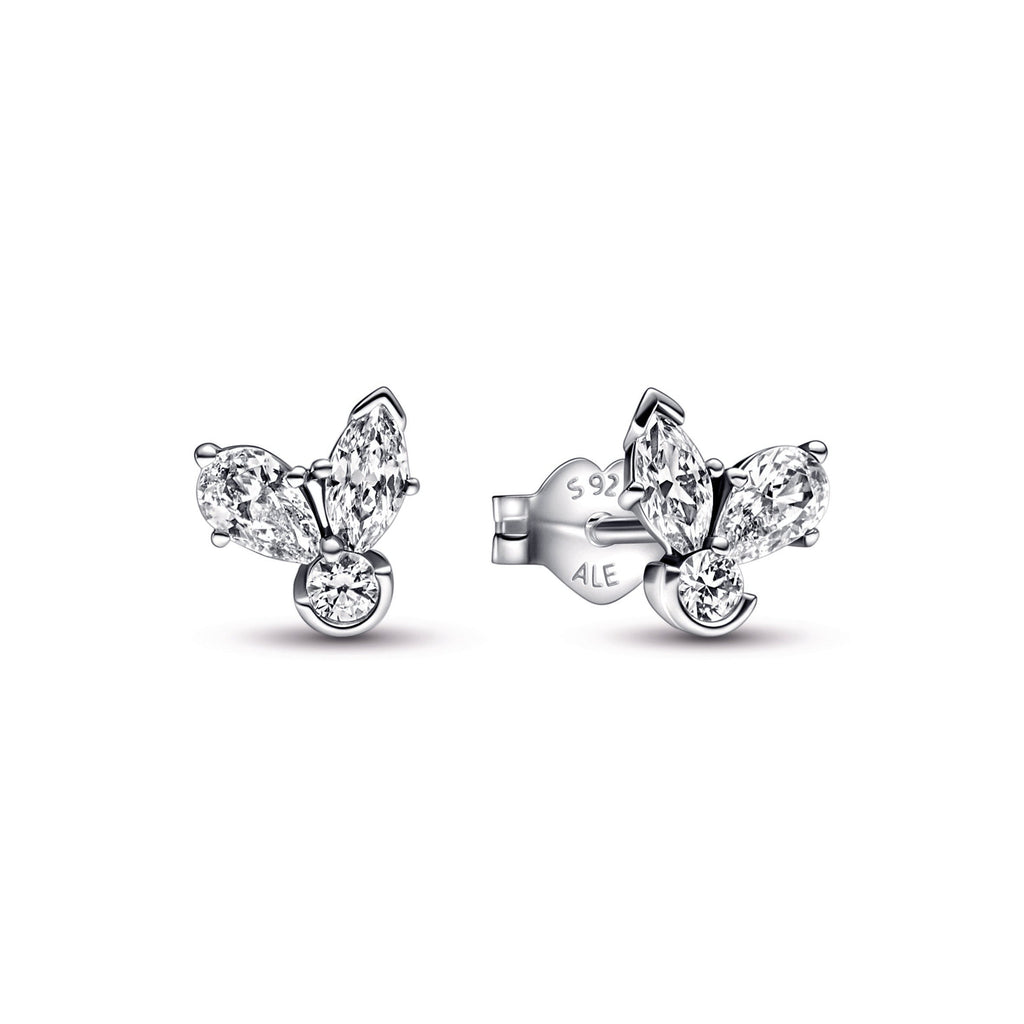 PANDORA Sparkling Herbarium Cluster Stud Earrings Sterling Silver Statement Ring Jewelry Gift
