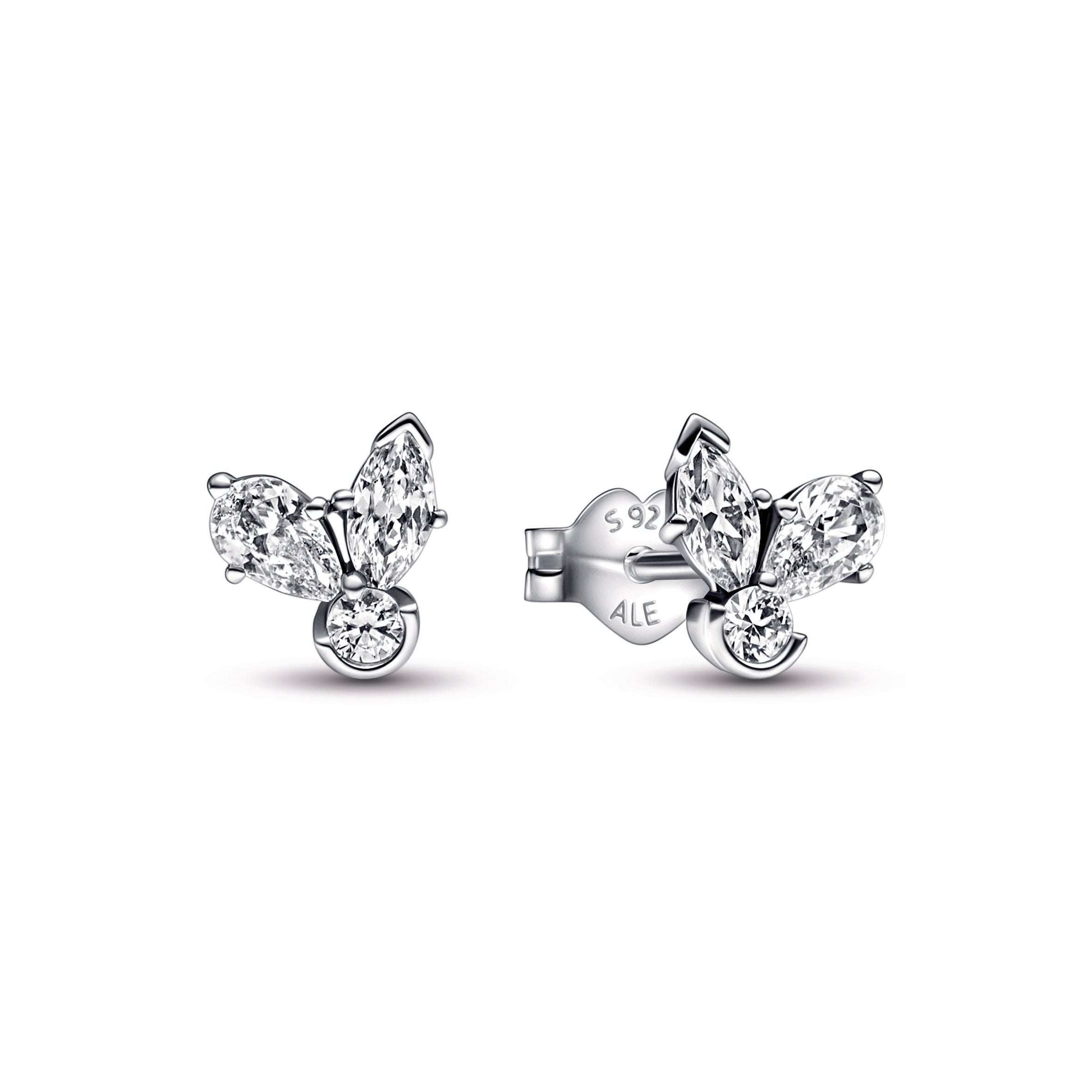 PANDORA Sparkling Herbarium Cluster Stud Earrings Sterling Silver Statement Ring Jewelry Gift