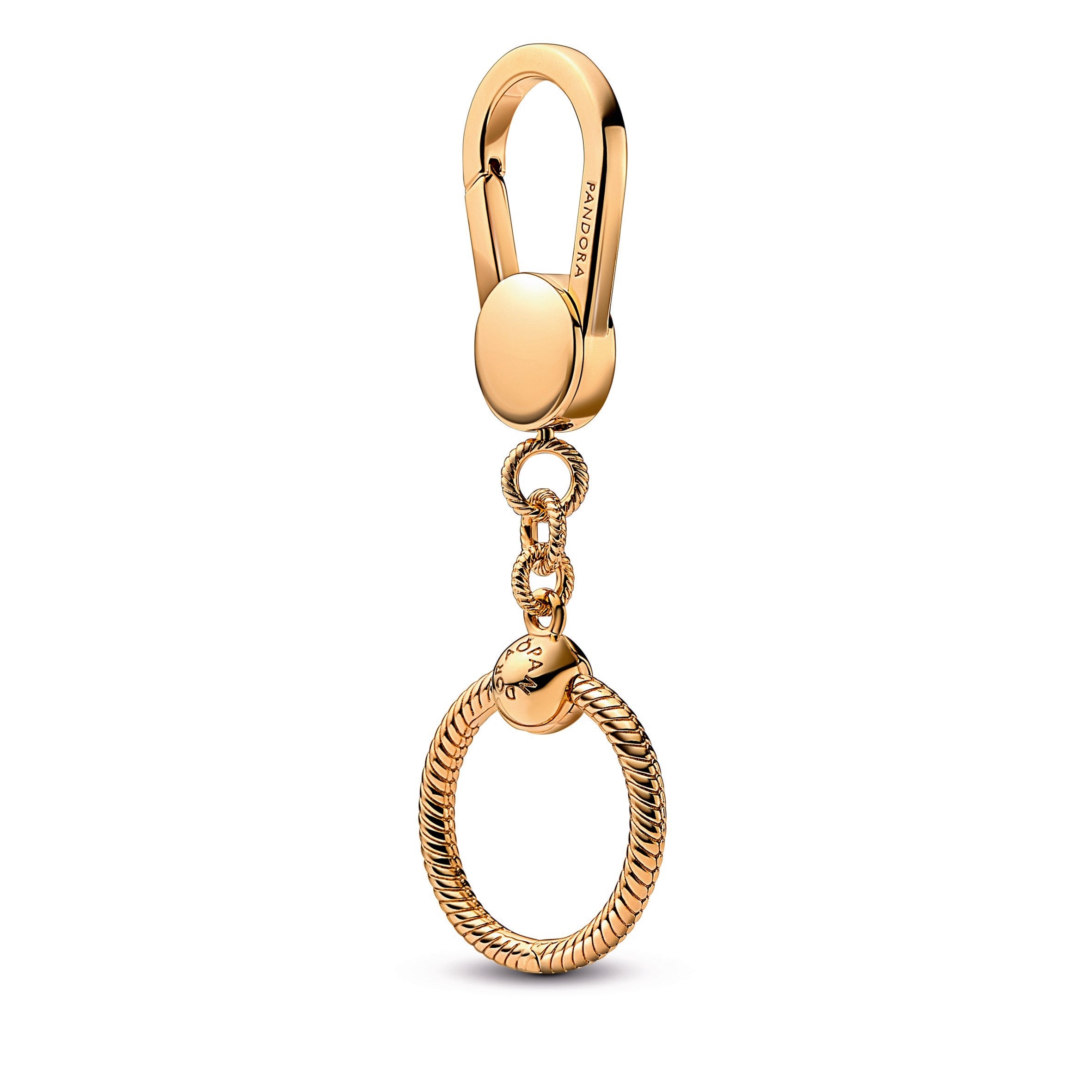 PANDORA Moments Small Bag Charm Holder 14K Gold Plated Unique Metal Blend Jewellery Accessories Bracelet Charm Jewelry Gift