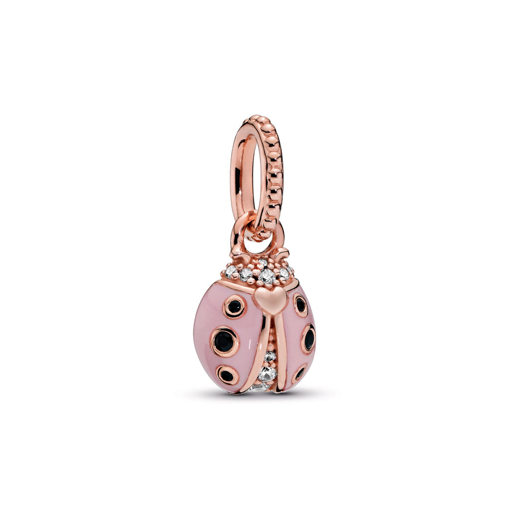 PANDORA Pink Ladybird Pendant 14K Rose Gold Plated Unique Metal Blend Animals Necklaces And Pendants Pendant Necklace Jewelry Gift