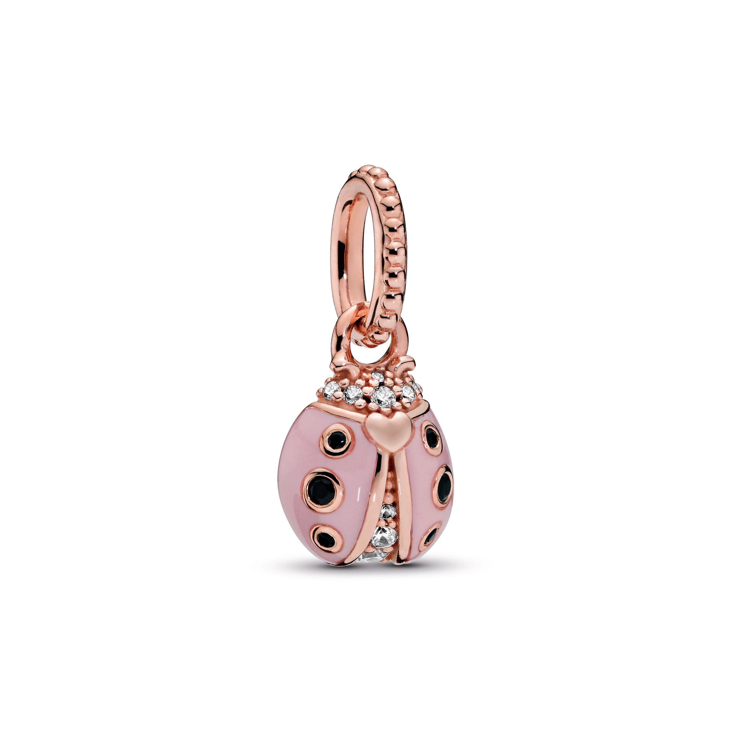 PANDORA Pink Ladybird Pendant 14K Rose Gold Plated Unique Metal Blend Animals Necklaces And Pendants Pendant Necklace Jewelry Gift