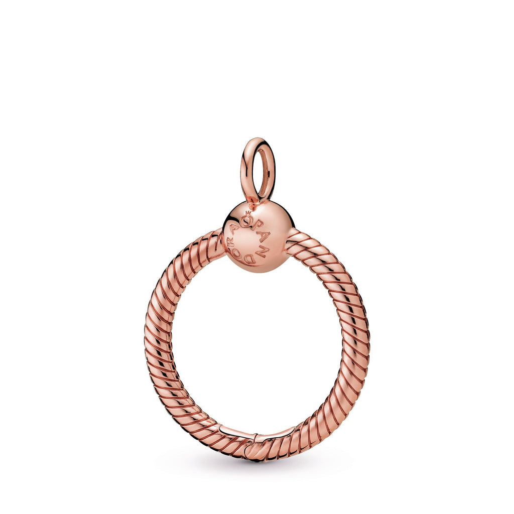 PANDORA Moments Small O Pendant 14K Rose Gold Plated Unique Metal Blend Necklaces And Pendants Pendant Necklace Jewelry Gift