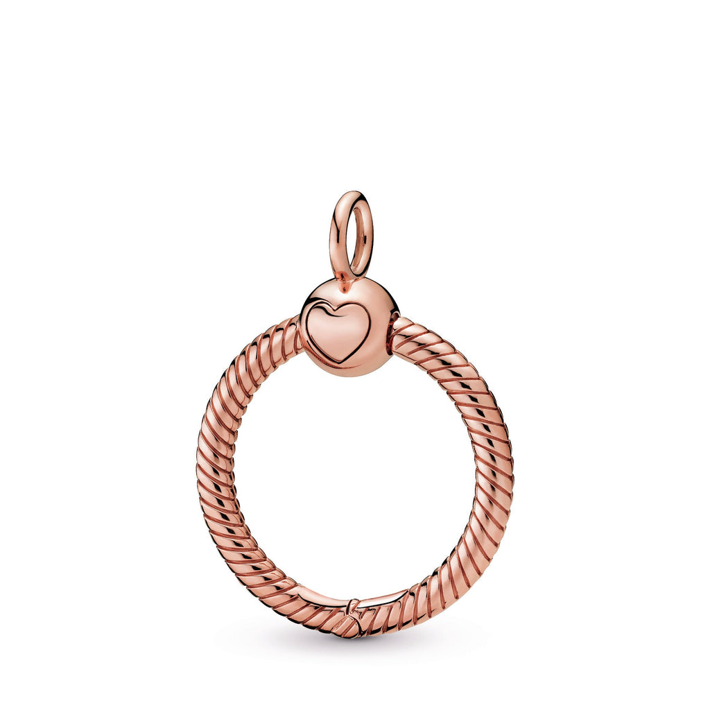PANDORA Moments Small O Pendant 14K Rose Gold Plated Unique Metal Blend Necklaces And Pendants Pendant Necklace Jewelry Gift