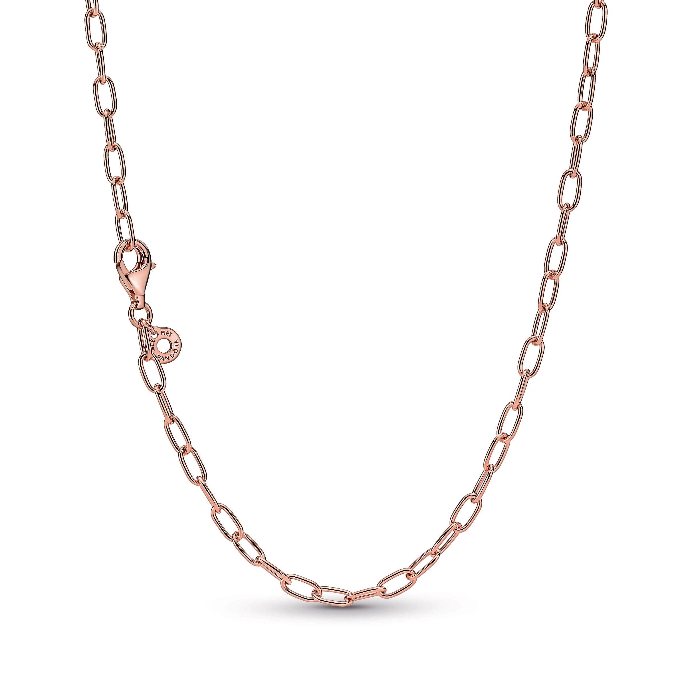PANDORA Link Chain Necklace 14K Rose Gold Plated Unique Metal Blend Necklaces And Pendants Pendant Necklace Jewelry Gift