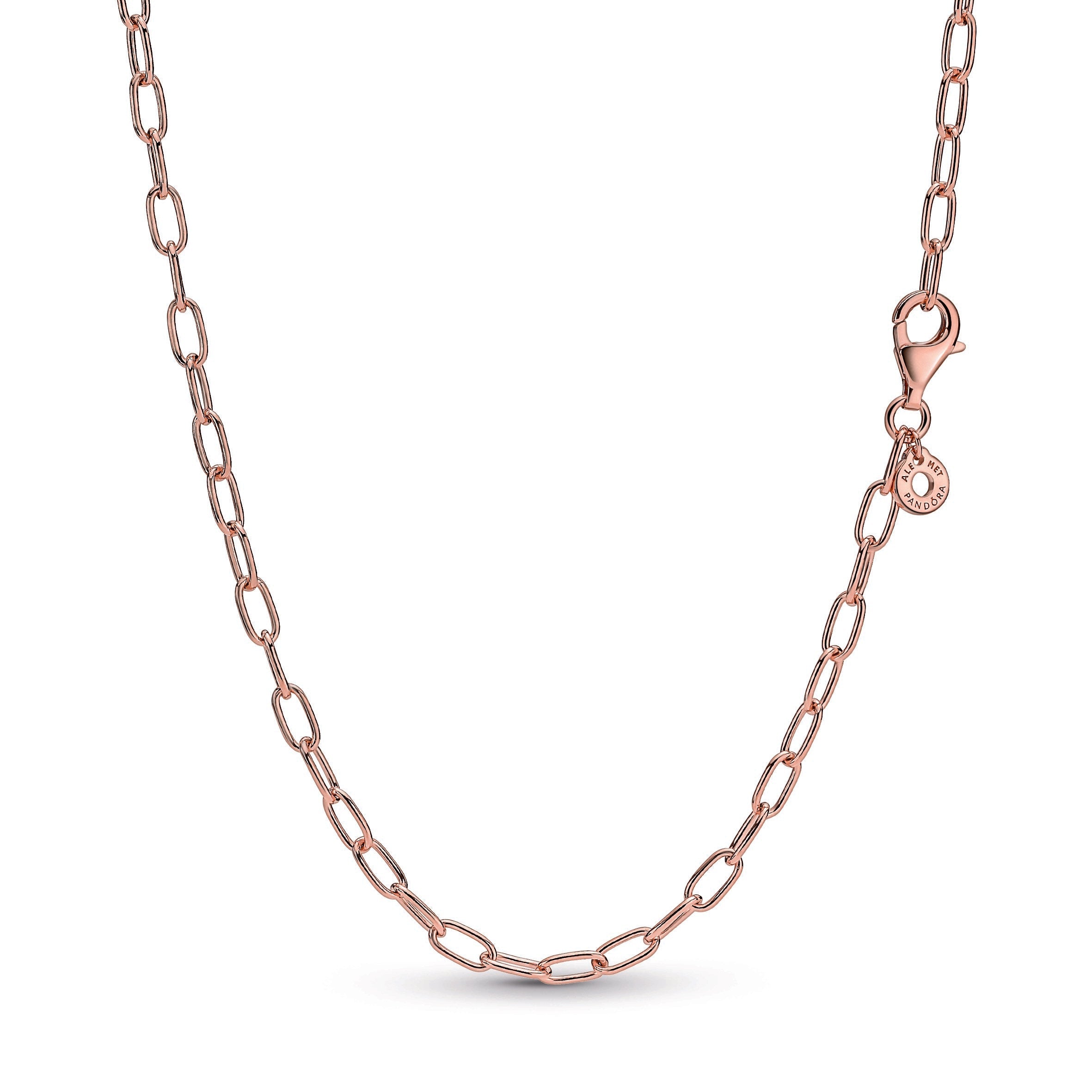 PANDORA Link Chain Necklace 14K Rose Gold Plated Unique Metal Blend Necklaces And Pendants Pendant Necklace Jewelry Gift