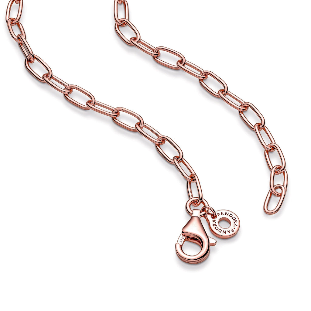 PANDORA Link Chain Necklace 14K Rose Gold Plated Unique Metal Blend Necklaces And Pendants Pendant Necklace Jewelry Gift