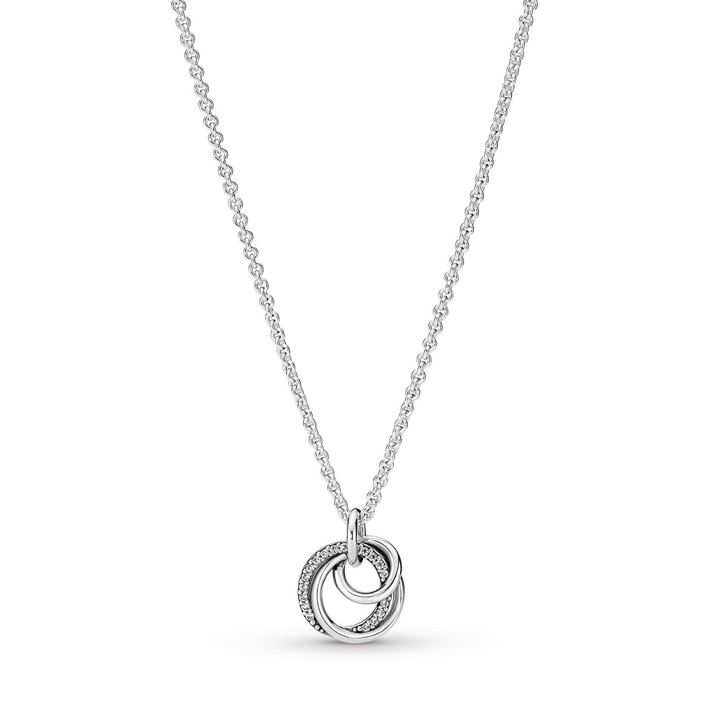 PANDORA Family Always Encircled Pendant Necklace Cubic Zirconia Necklaces And Pendants Jewelry Gift