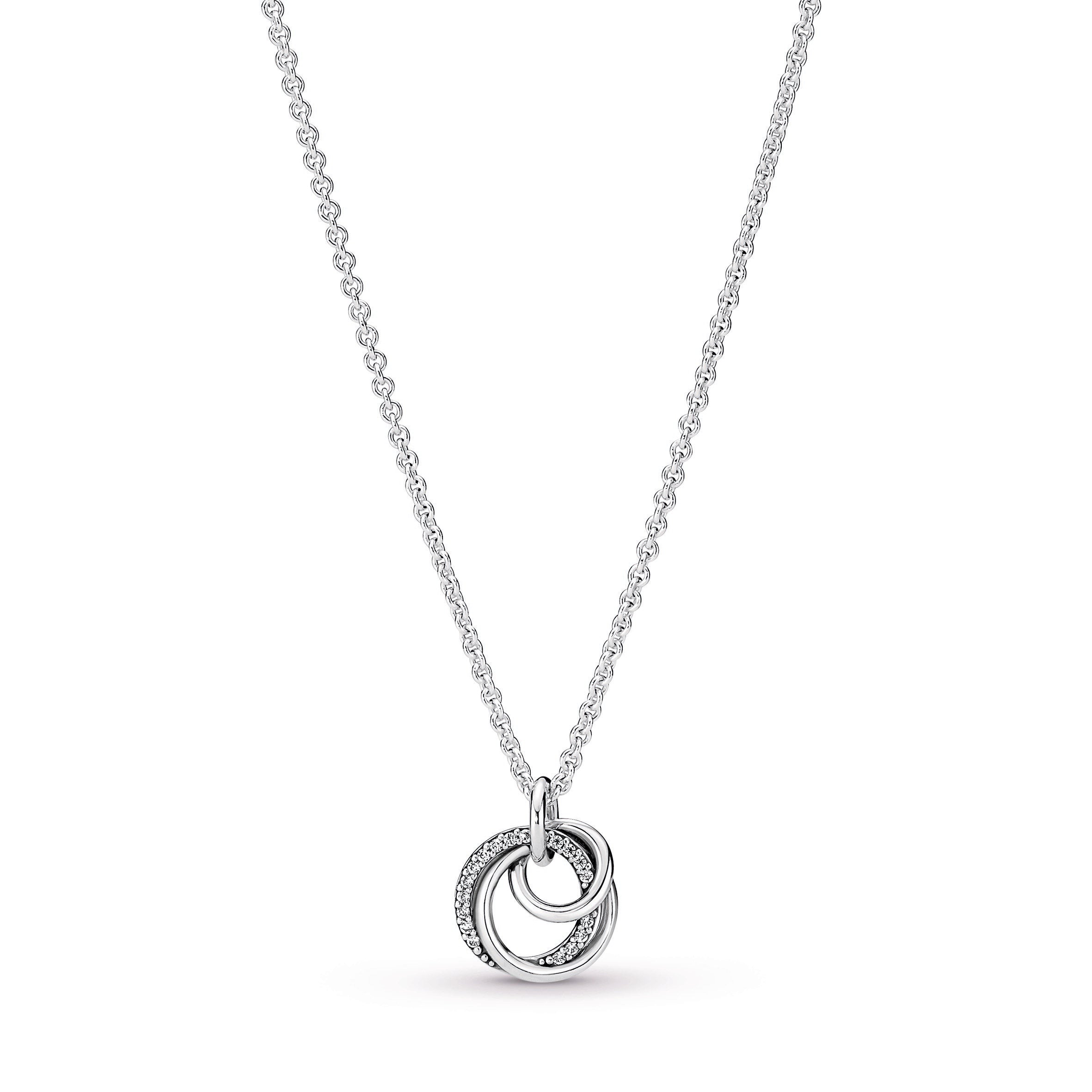 PANDORA Family Always Encircled Pendant Necklace Cubic Zirconia Necklaces And Pendants Jewelry Gift