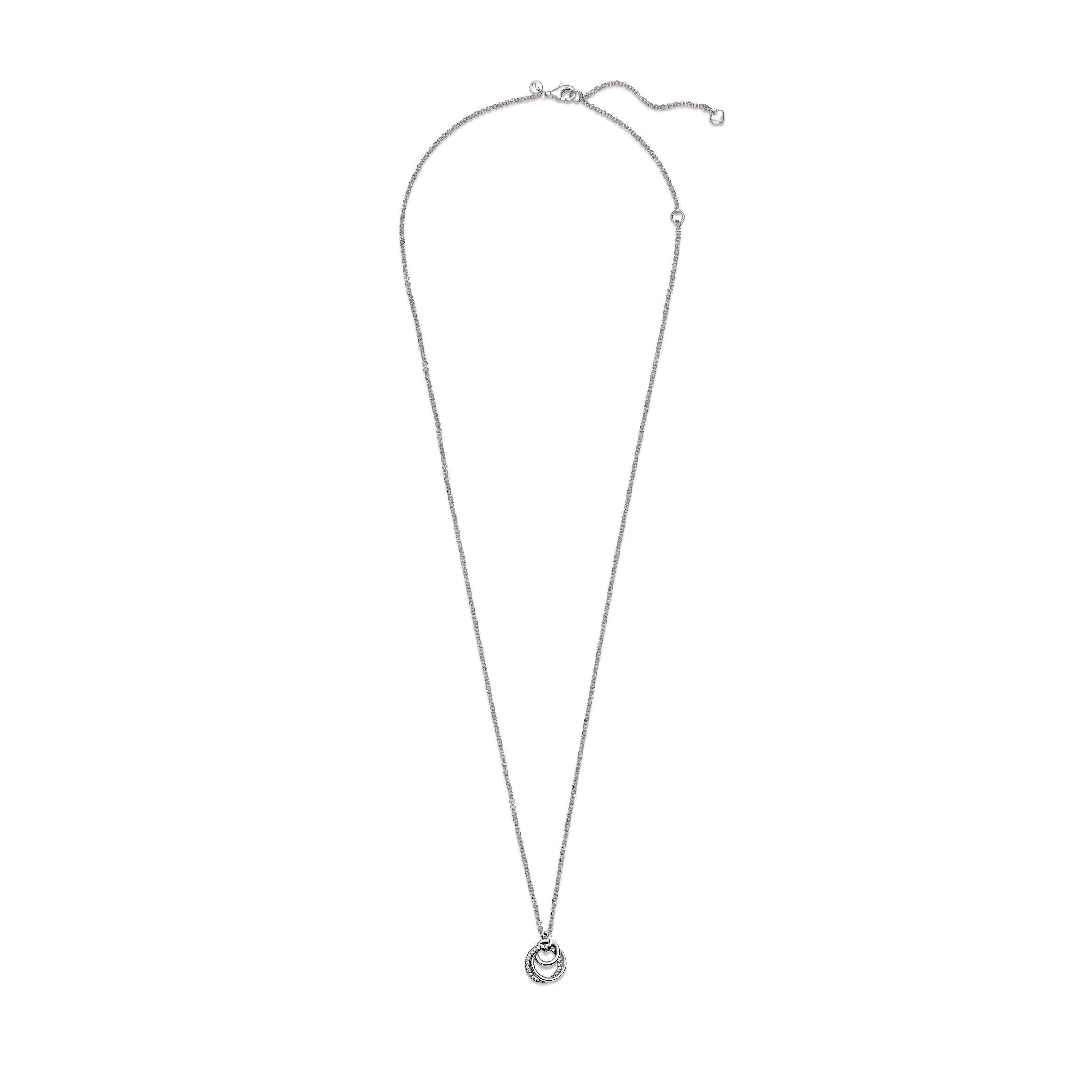 PANDORA Family Always Encircled Pendant Necklace Cubic Zirconia Necklaces And Pendants Jewelry Gift
