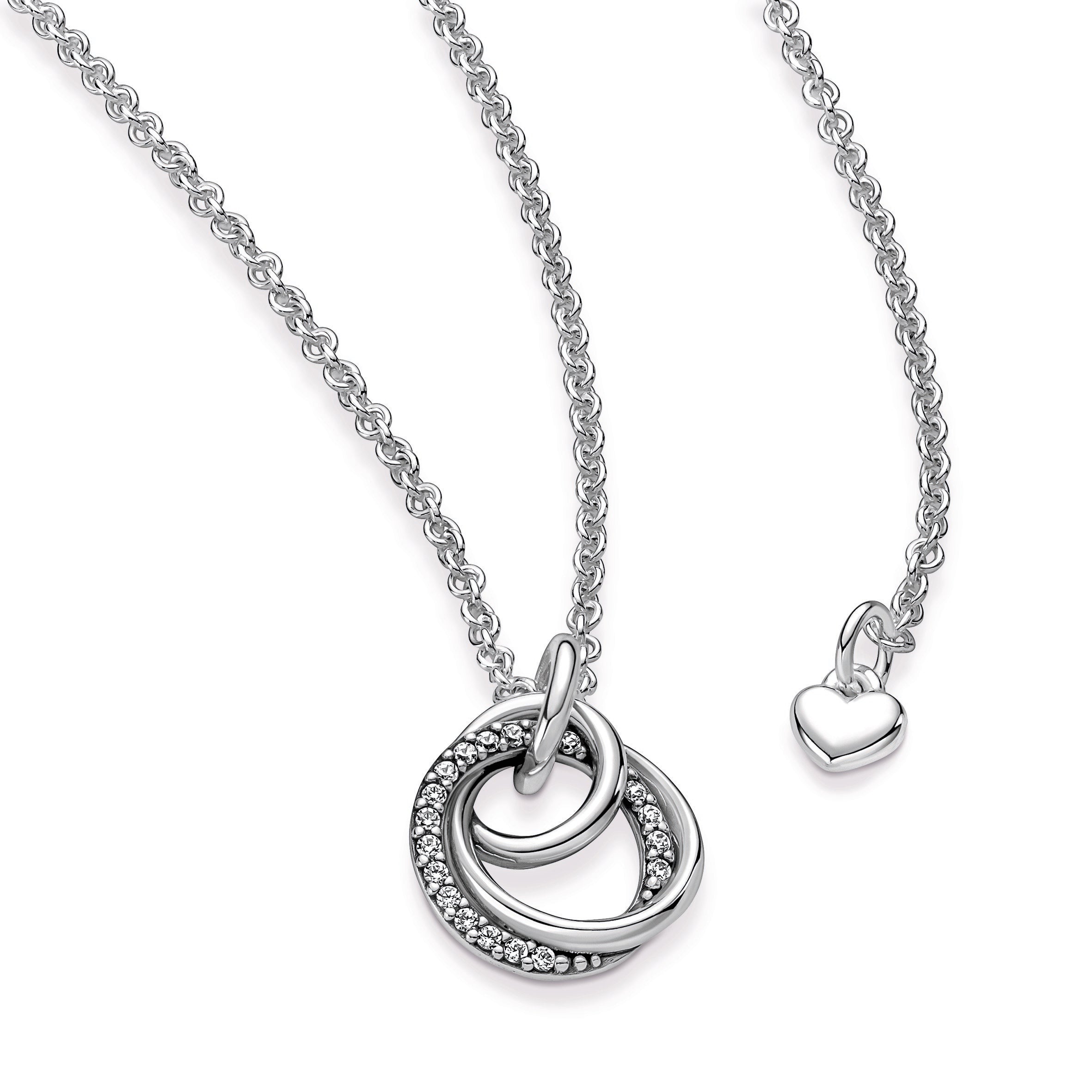 PANDORA Family Always Encircled Pendant Necklace Cubic Zirconia Necklaces And Pendants Jewelry Gift