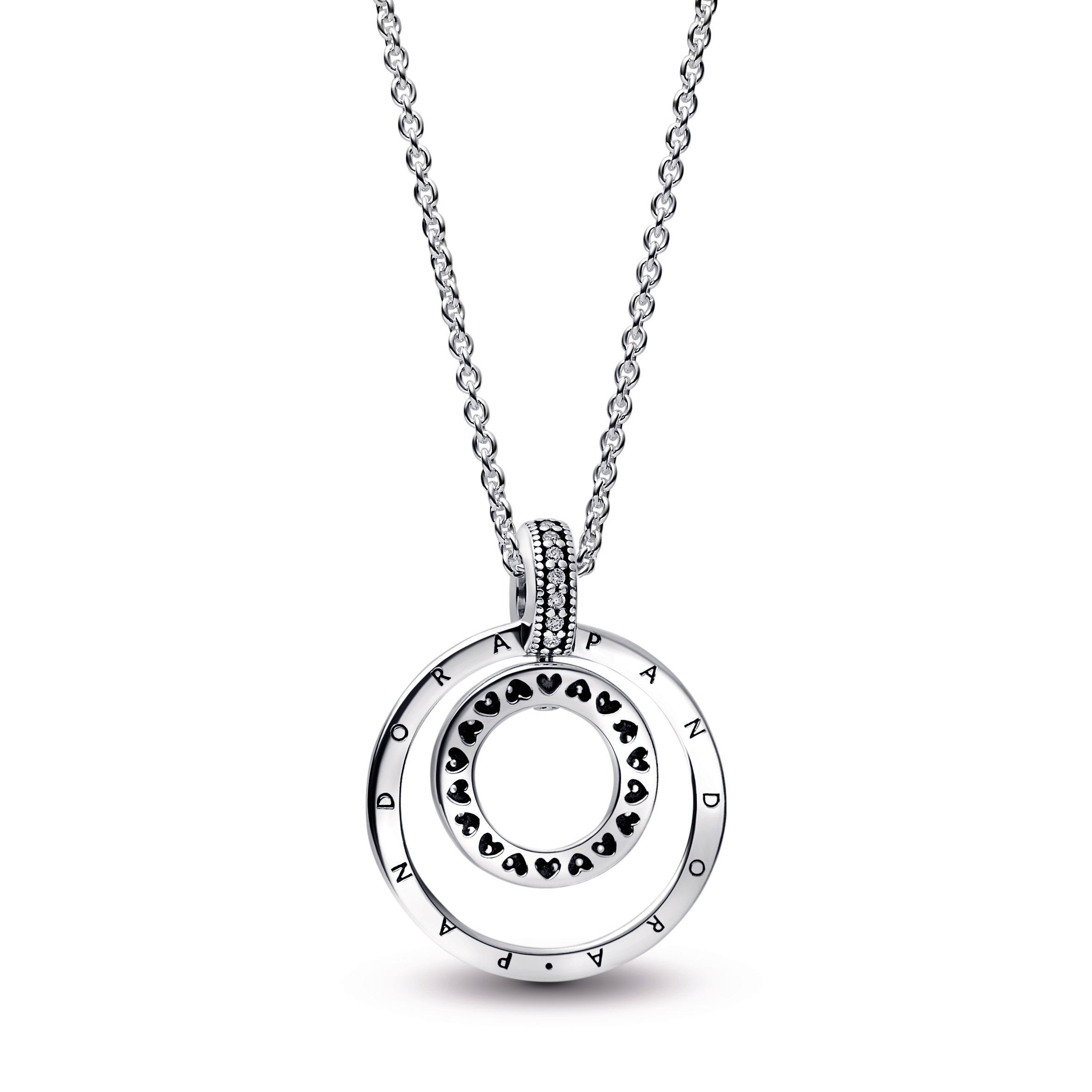 PANDORA Signature Pavé And Beads Pendant And Necklace Sterling Silver Necklaces And Pendants Pendant Necklace Jewelry Gift