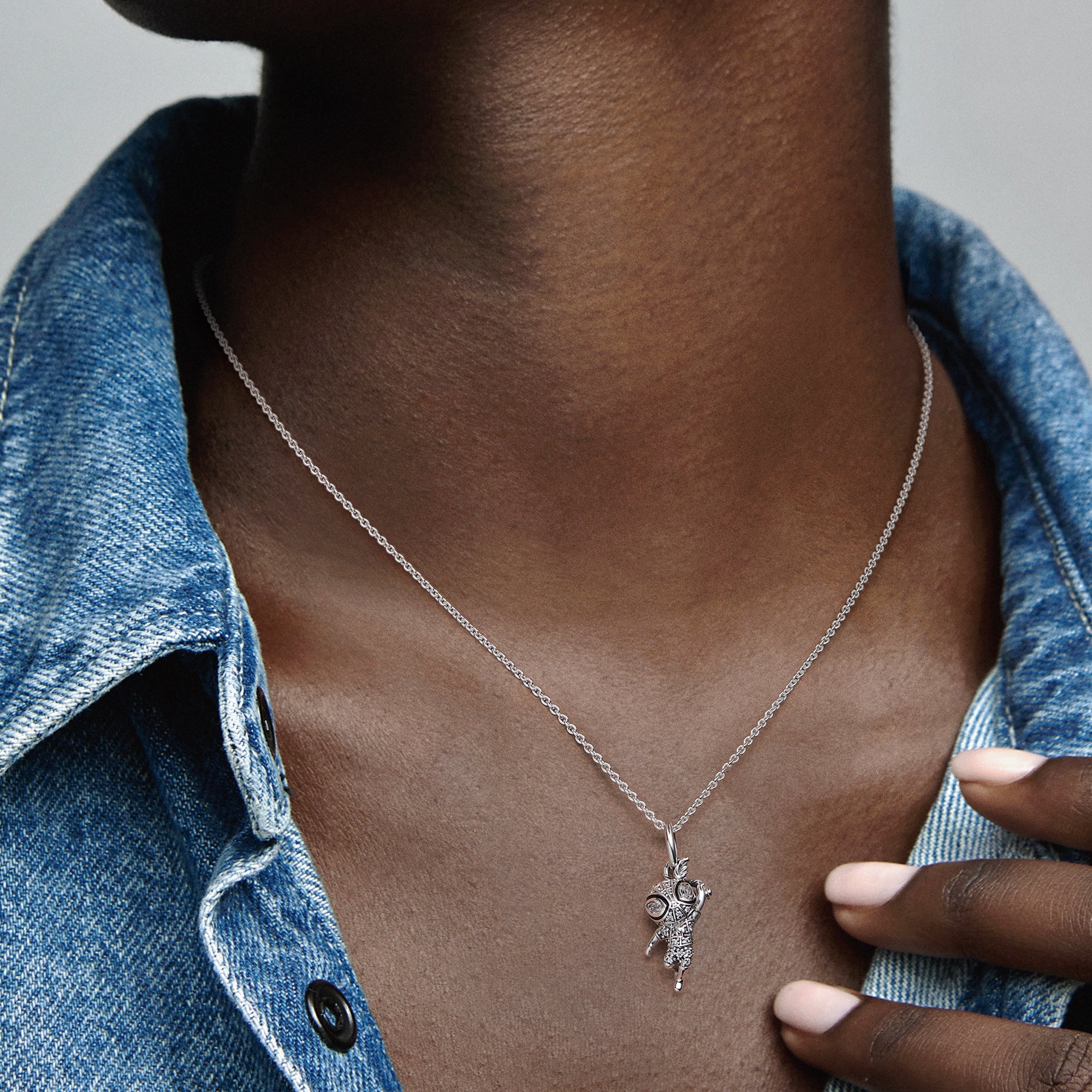 PANDORA Marvel Spider-Man Pavé Pendant Cubic Zirconia Necklaces And Pendants Pendant Necklace Jewelry Gift