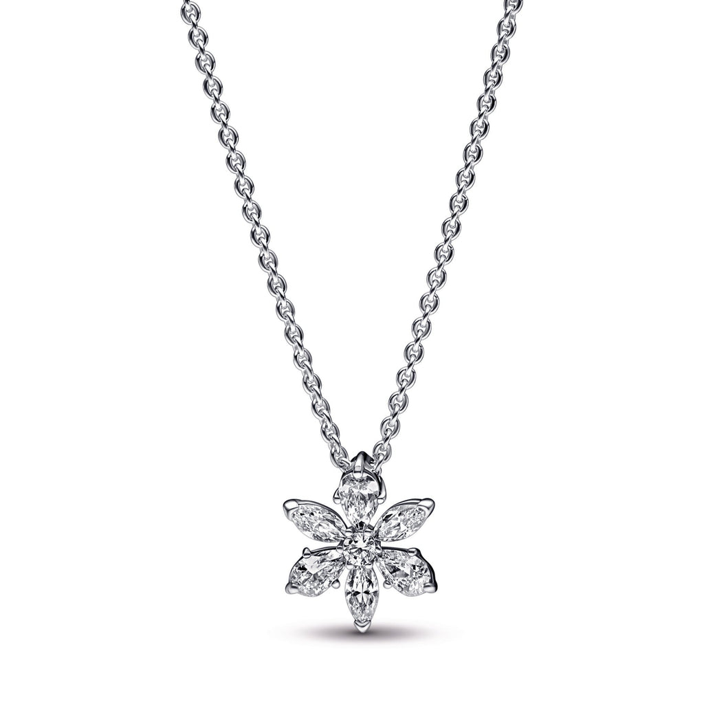 PANDORA Sparkling Herbarium Cluster Pendant Necklace Sterling Silver Necklaces And Pendants Jewelry Gift