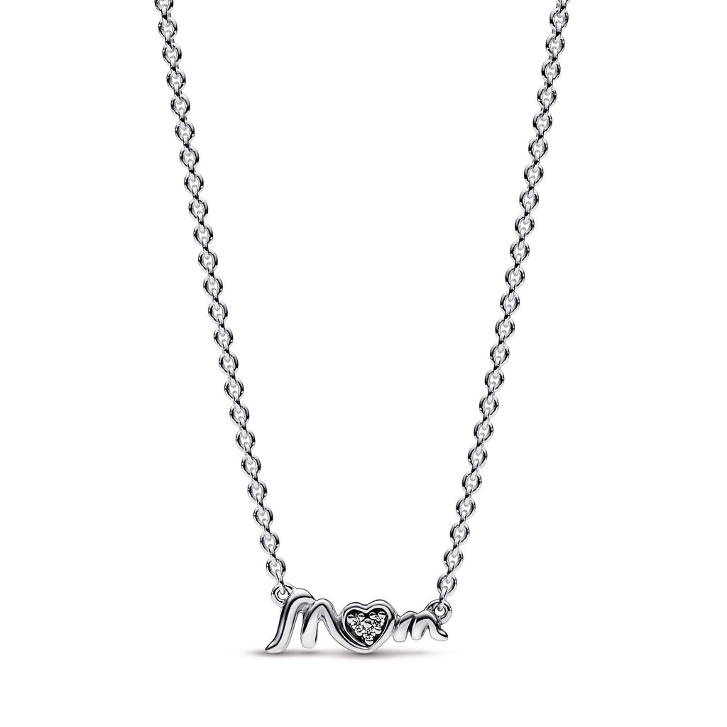 PANDORA Mum Pavé Collier Necklace Sterling Silver Mothers Day Necklaces And Pendants Pendant Necklace Jewelry Gift