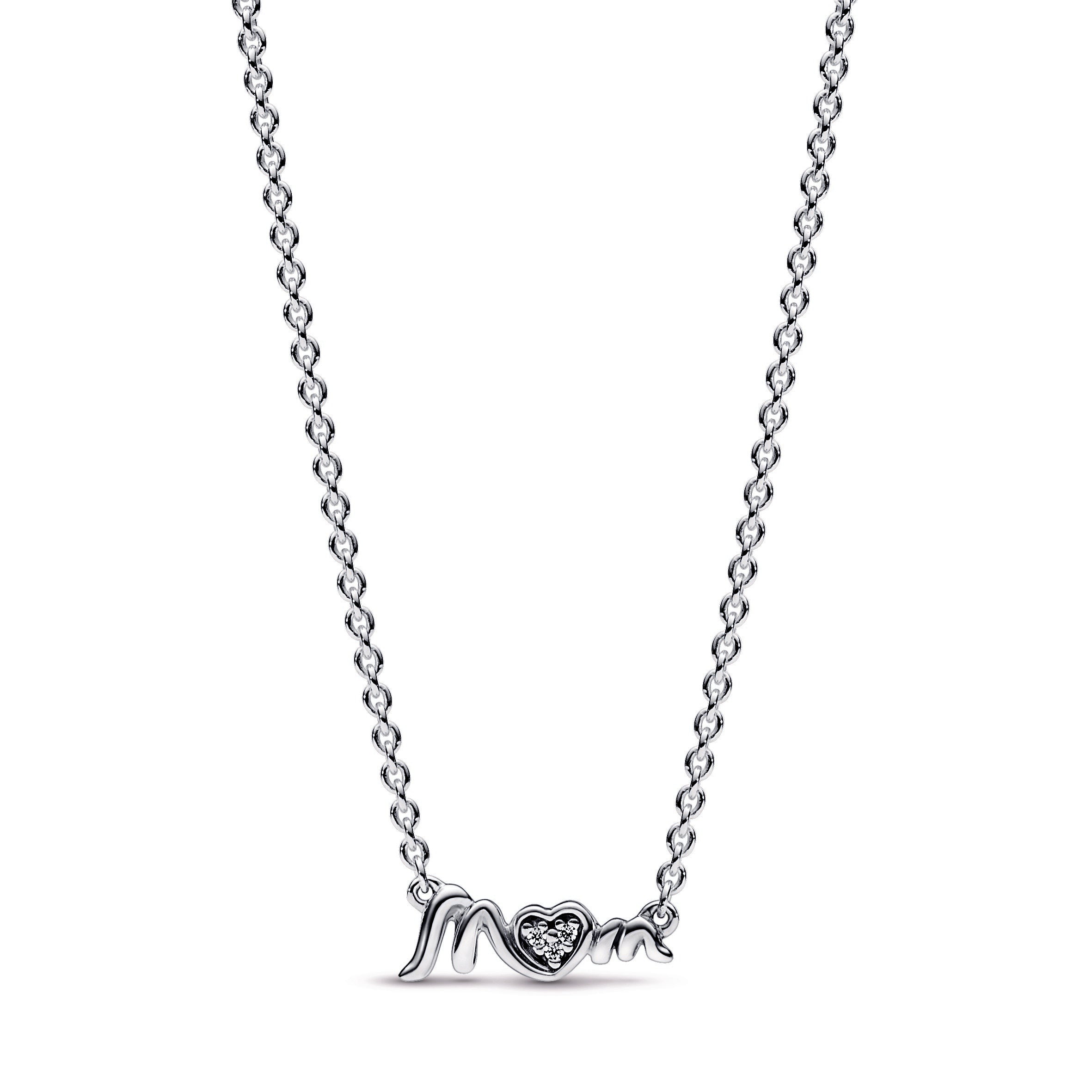PANDORA Mum Pavé Collier Necklace Sterling Silver Mothers Day Necklaces And Pendants Pendant Necklace Jewelry Gift