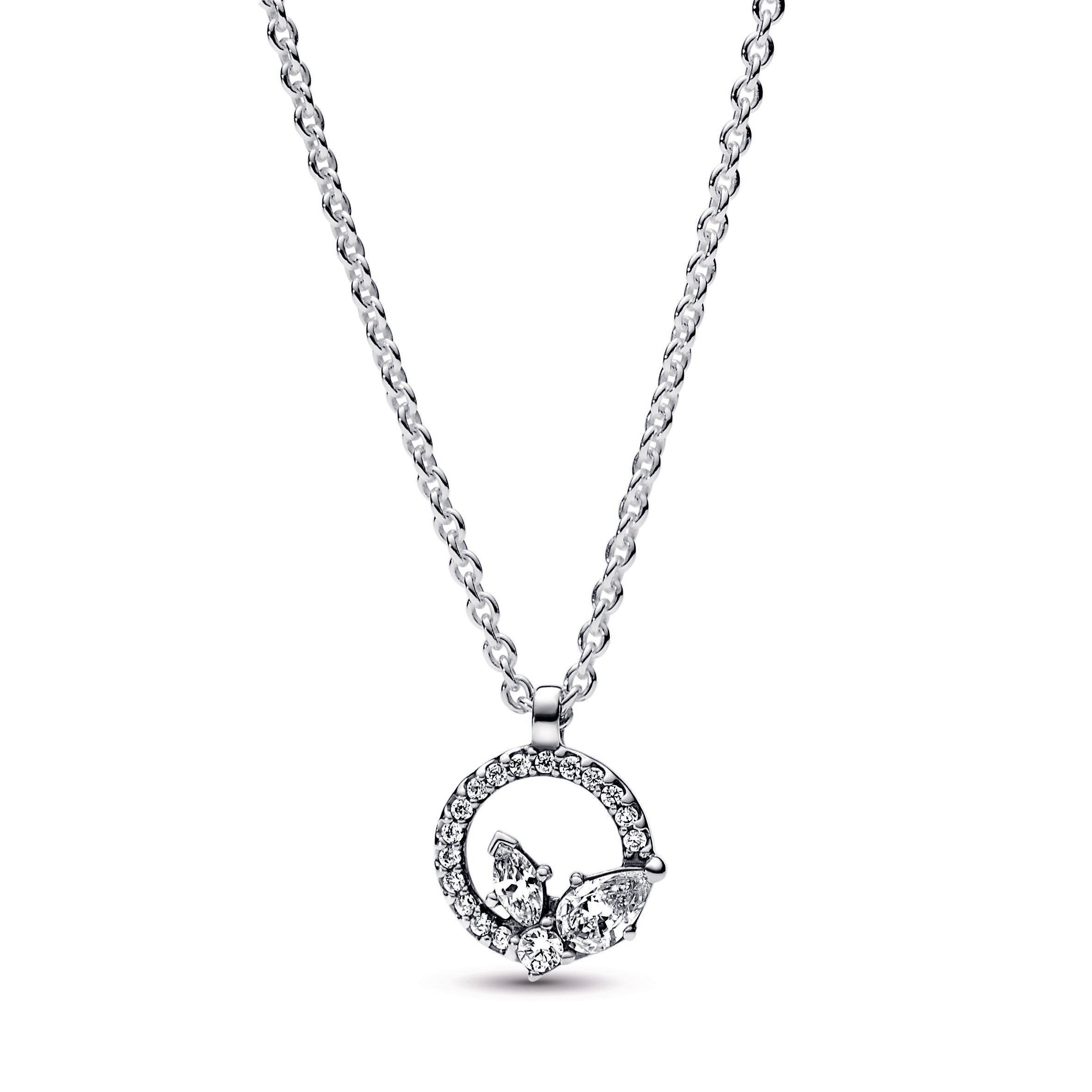 PANDORA Sparkling Herbarium Circle And Cluster Pendant Necklace Sterling Silver Necklaces And Pendants Jewelry Gift