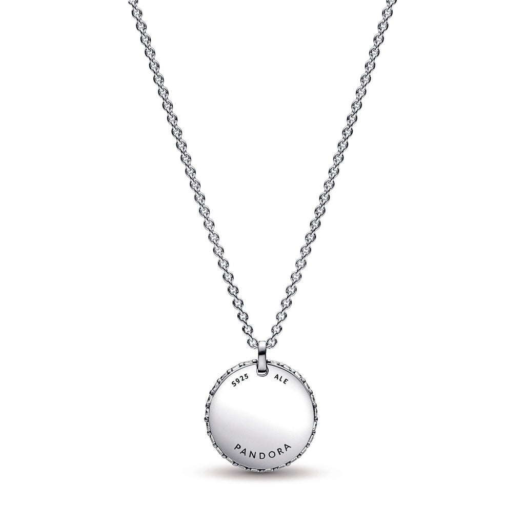 PANDORA Timeless Pavé Round Pendant Necklace Cubic Zirconia Silver Necklaces And Pendants Jewelry Gift