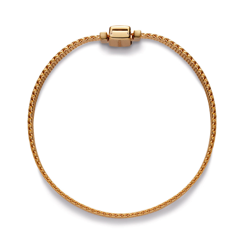 PANDORA Reflexions Mesh Bracelet 14K Gold Plated Unique Metal Blend Bracelets Chain Bracelet Jewelry Gift