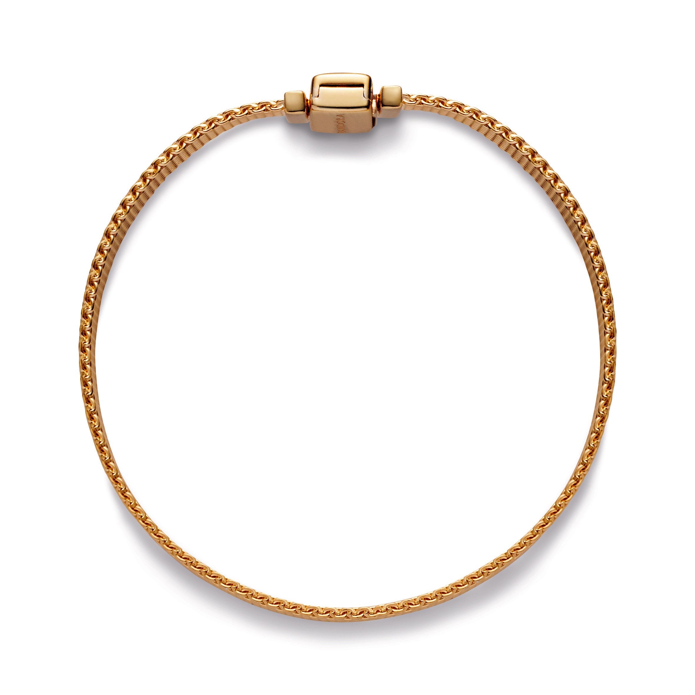 PANDORA Reflexions Mesh Bracelet 14K Gold Plated Unique Metal Blend Bracelets Chain Bracelet Jewelry Gift