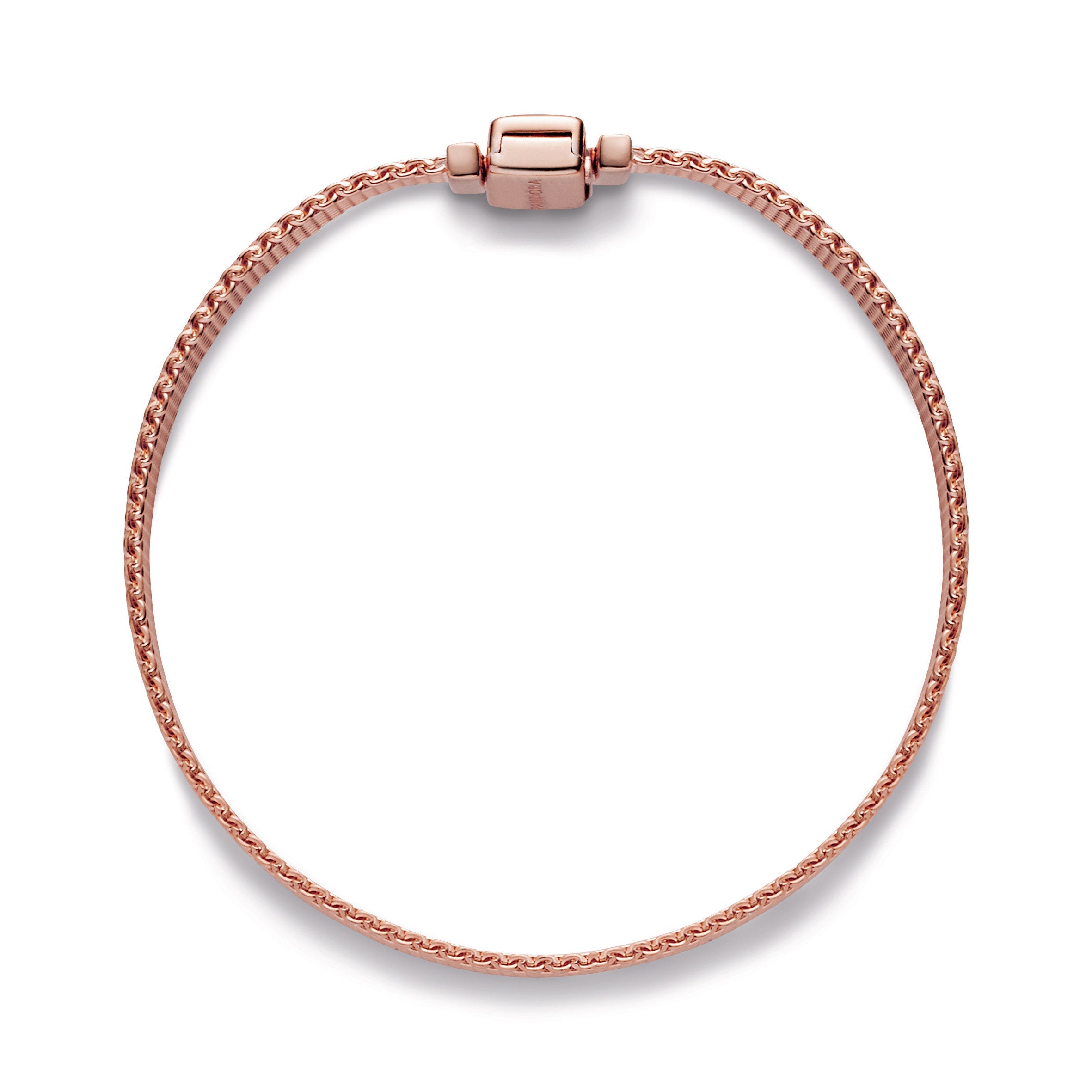 PANDORA Reflexions Mesh Bracelet 14K Rose Gold Plated Unique Metal Blend Bracelets Chain Bracelet Jewelry Gift