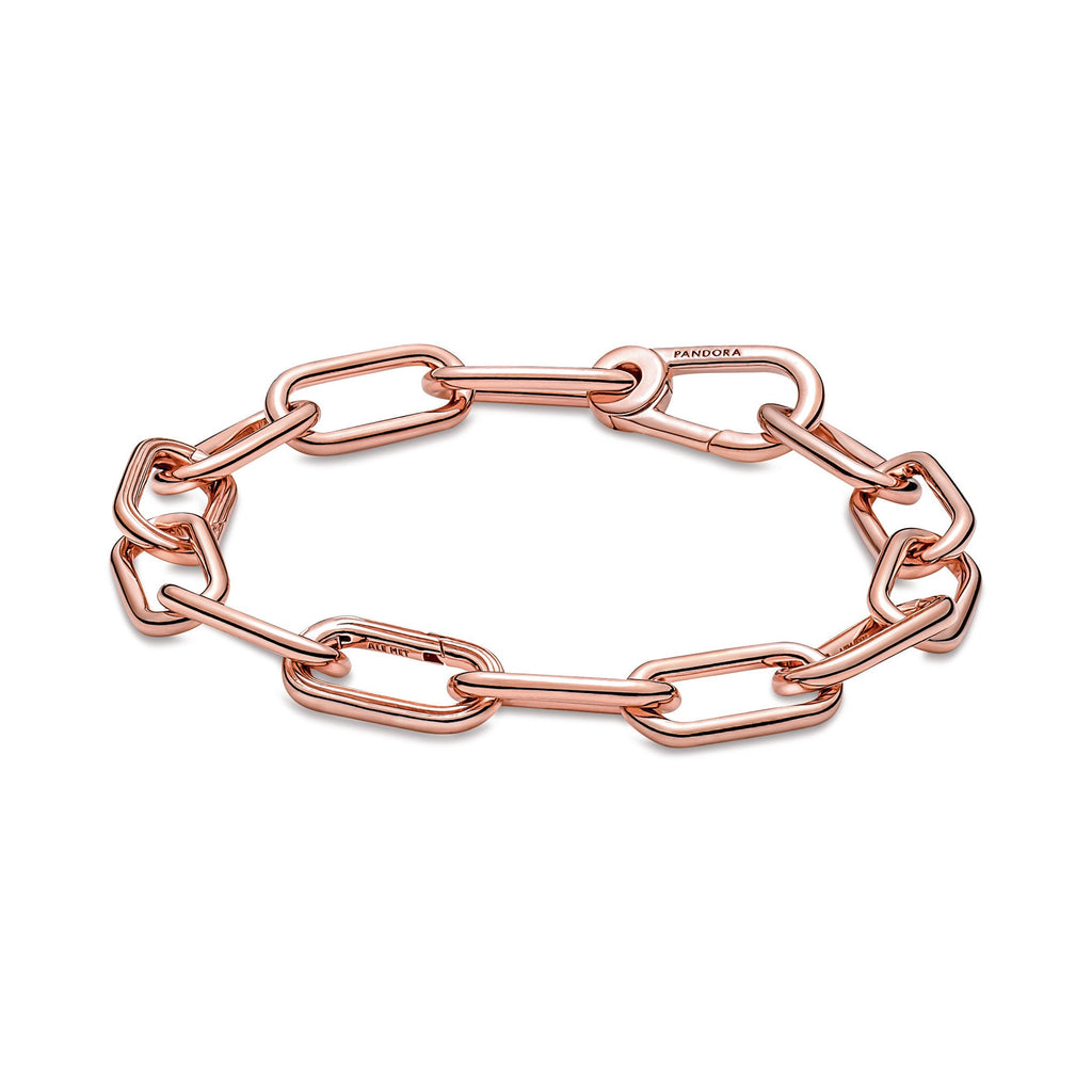 PANDORA ME Link Chain Bracelet 14K Rose Gold Plated Unique Metal Blend Bracelets Jewelry Gift