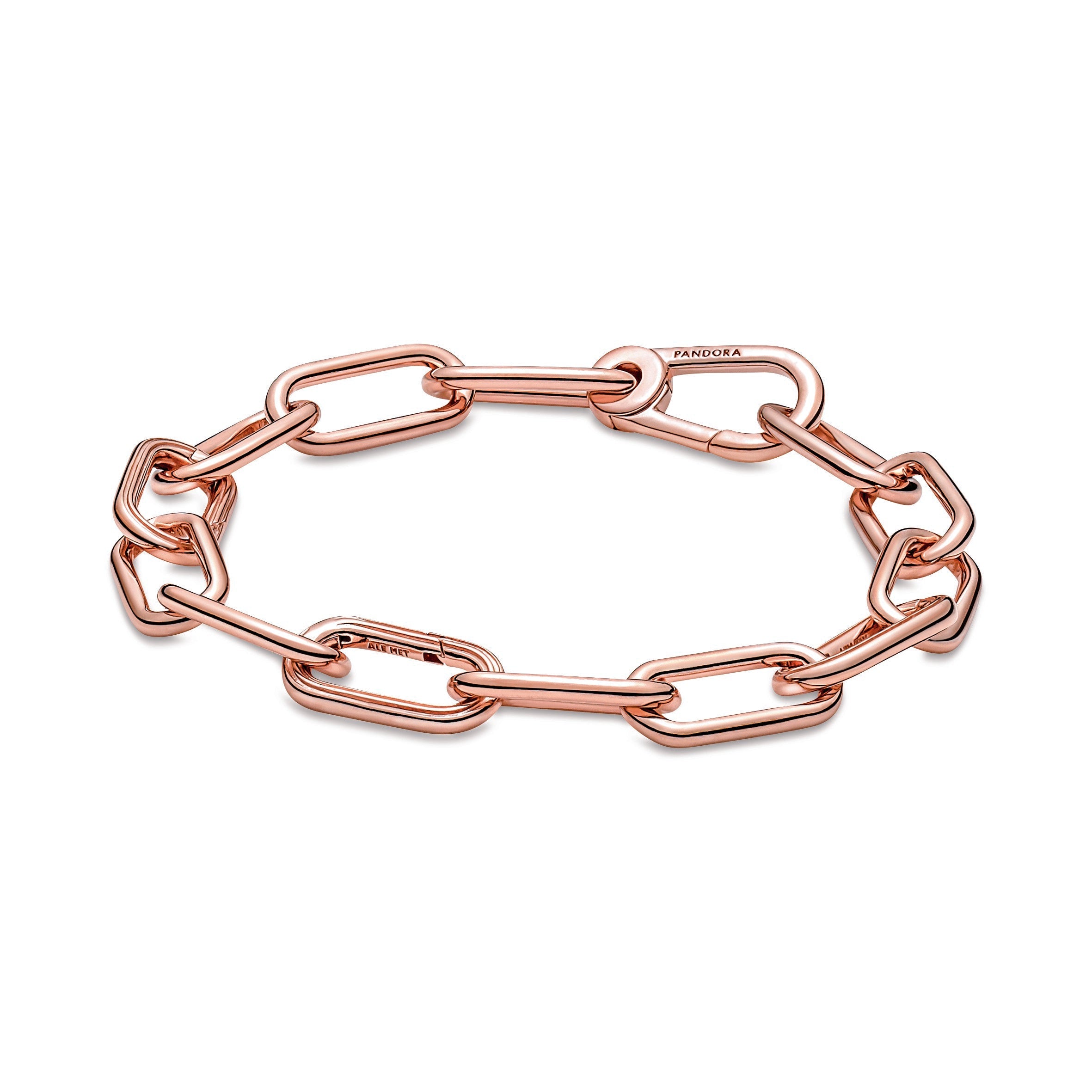 PANDORA ME Link Chain Bracelet 14K Rose Gold Plated Unique Metal Blend Bracelets Jewelry Gift