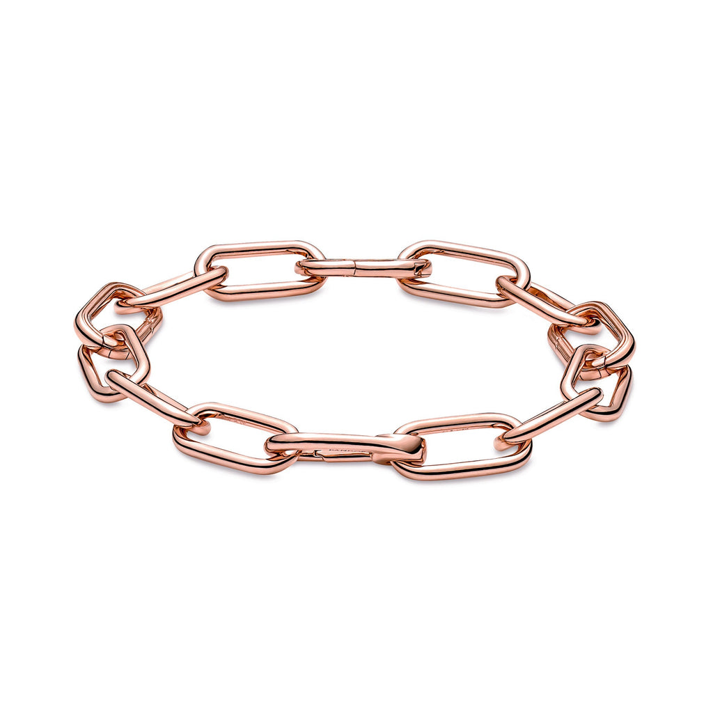 PANDORA ME Link Chain Bracelet 14K Rose Gold Plated Unique Metal Blend Bracelets Jewelry Gift