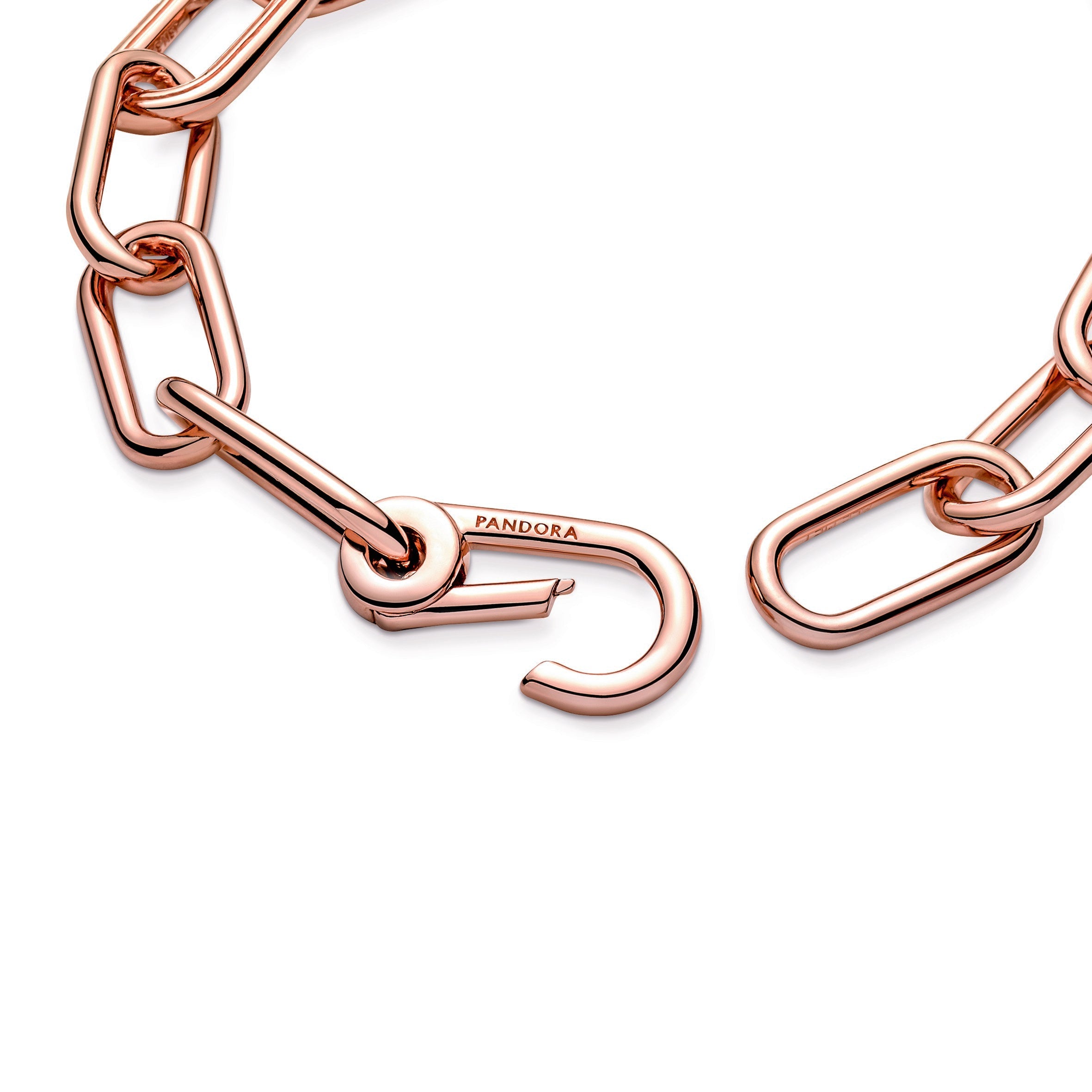 PANDORA ME Link Chain Bracelet 14K Rose Gold Plated Unique Metal Blend Bracelets Jewelry Gift
