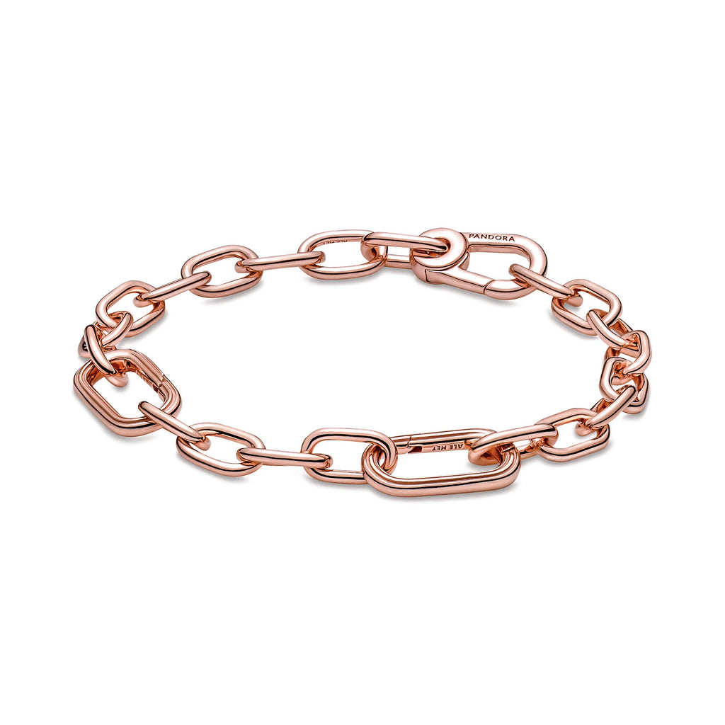 PANDORA ME Link Chain Bracelet 14K Rose Gold Plated Unique Metal Blend Bracelets Jewelry Gift