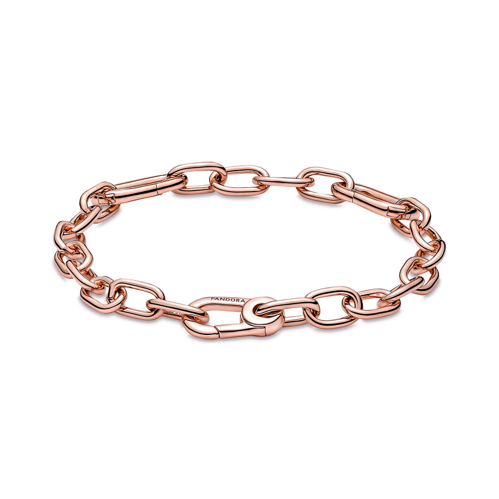 PANDORA ME Link Chain Bracelet 14K Rose Gold Plated Unique Metal Blend Bracelets Jewelry Gift