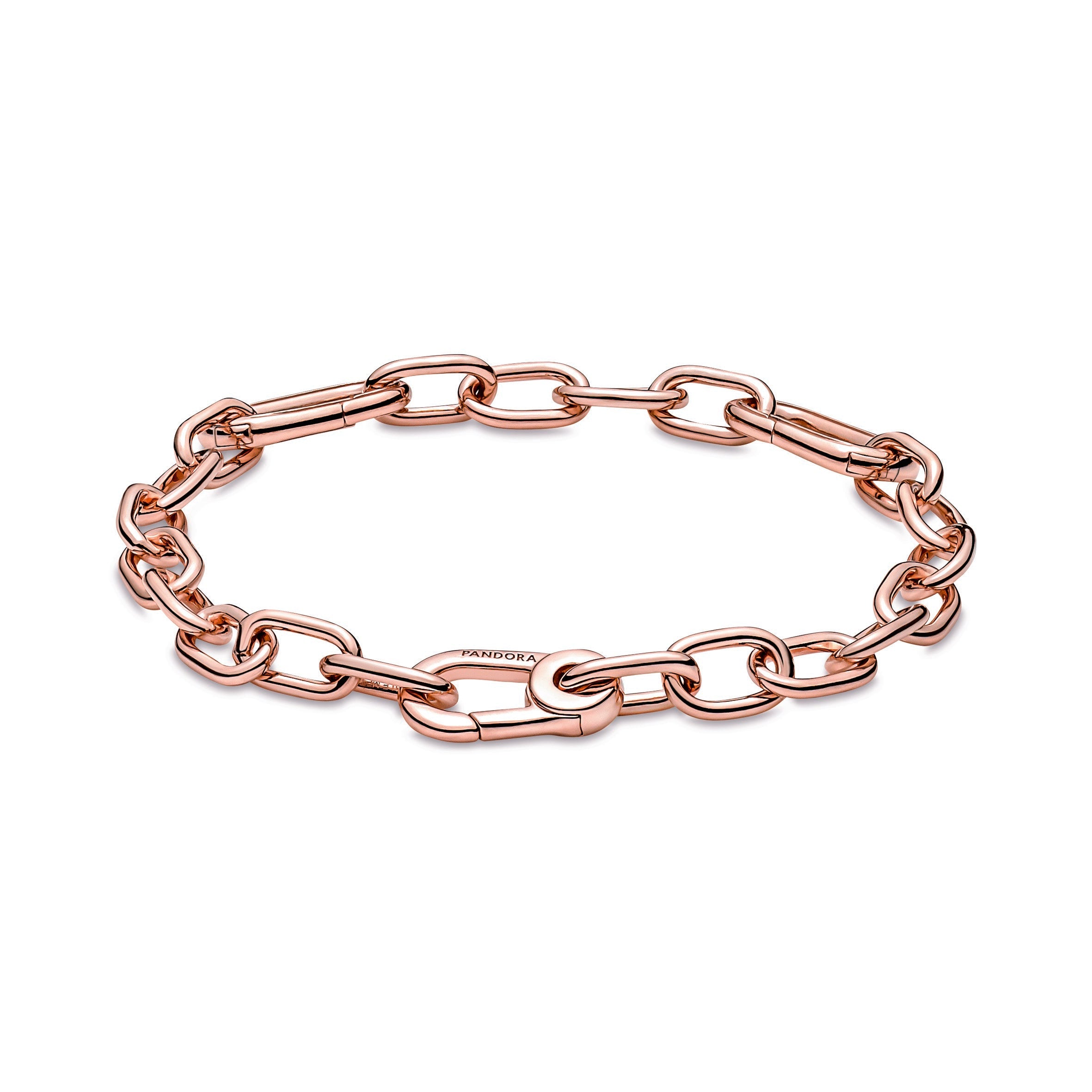 PANDORA ME Link Chain Bracelet 14K Rose Gold Plated Unique Metal Blend Bracelets Jewelry Gift