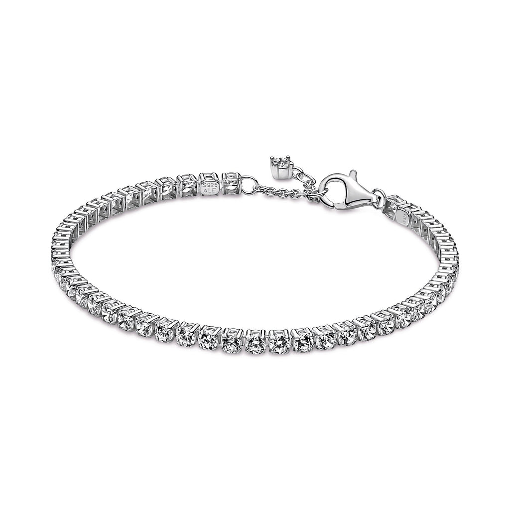 PANDORA Sparkling Tennis Bracelet Cubic Zirconia Weddings Bracelets Chain Bracelet Jewelry Gift