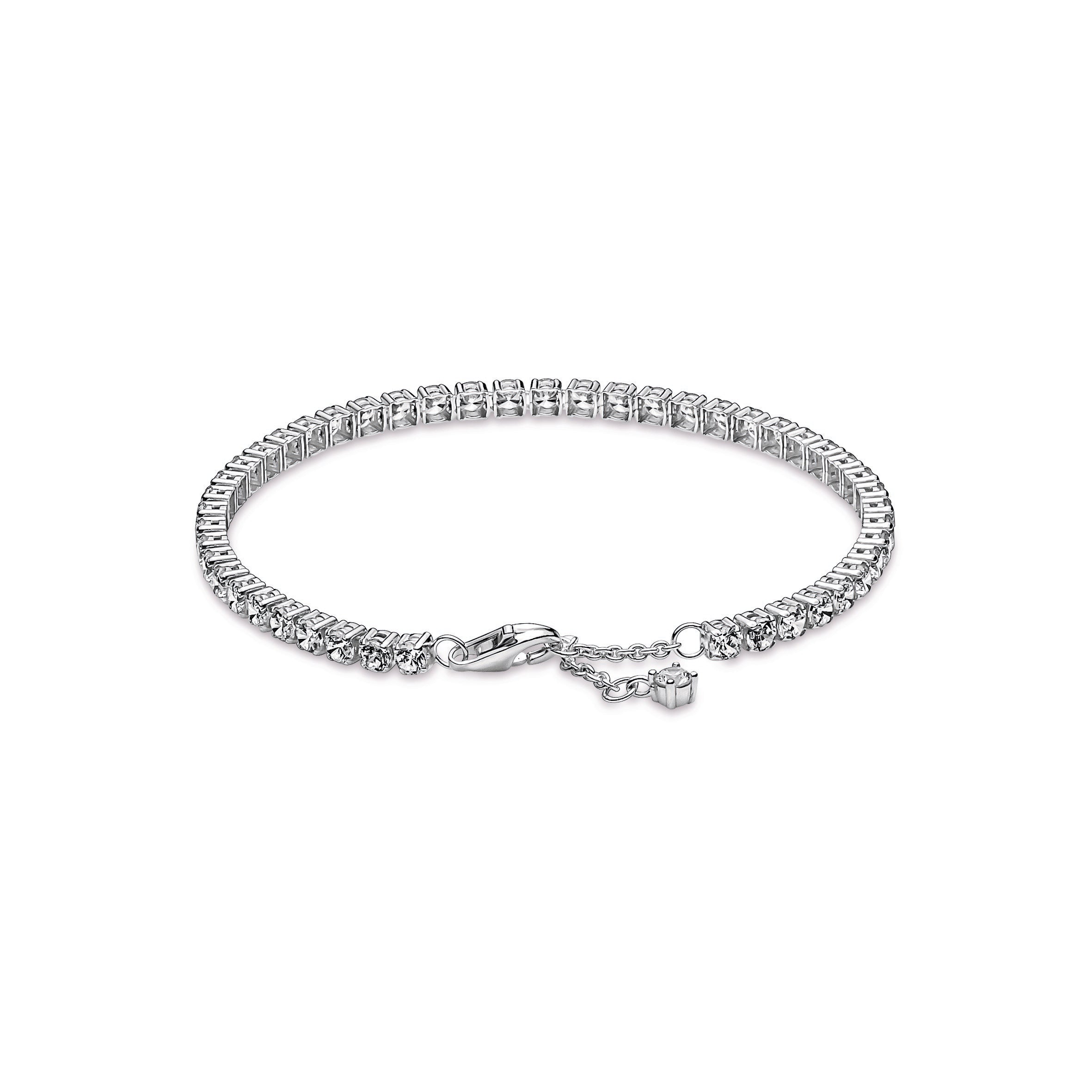 PANDORA Sparkling Tennis Bracelet Cubic Zirconia Weddings Bracelets Chain Bracelet Jewelry Gift