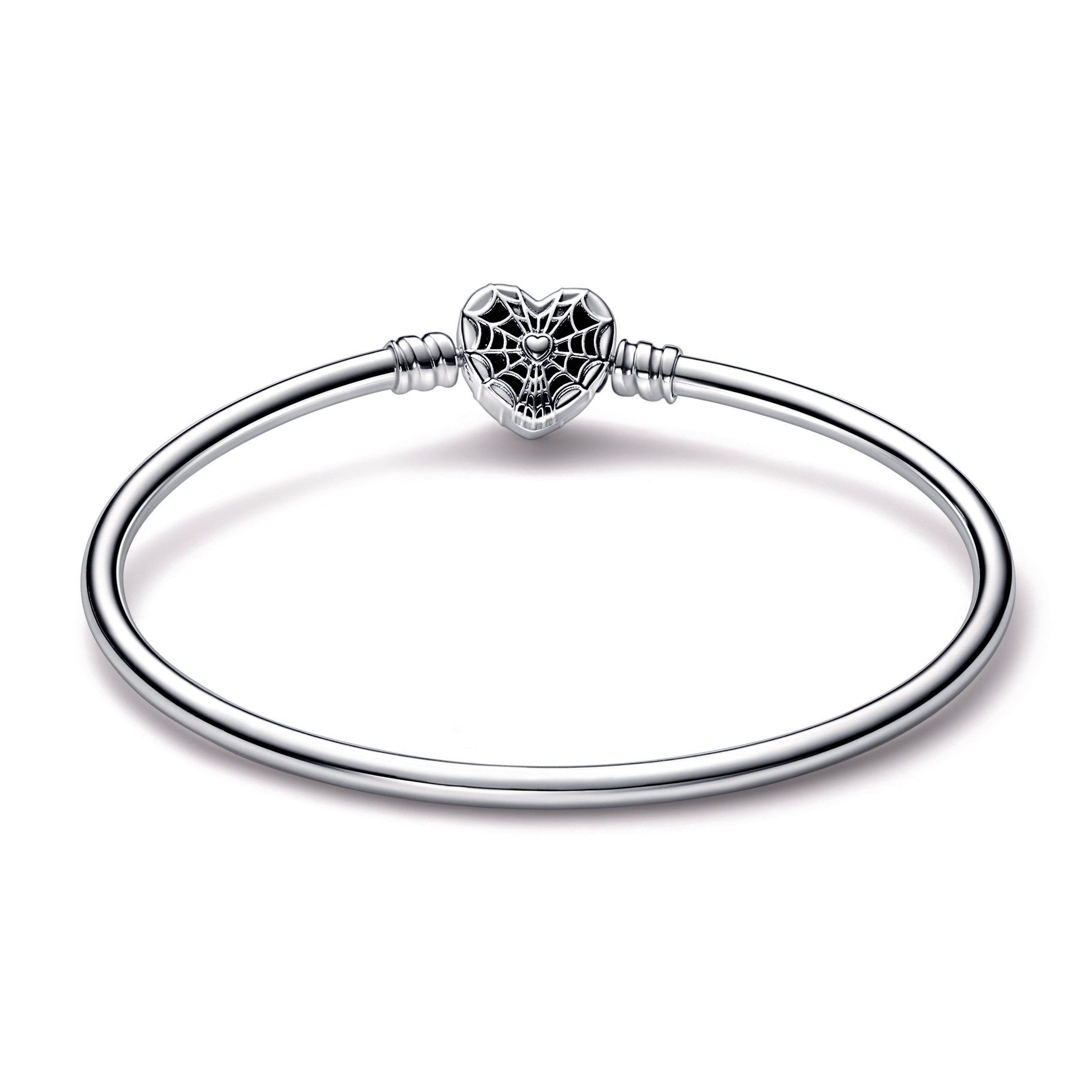 PANDORA Moments Marvel Spider-Man Mask Clasp Bangle Enamel Bracelets Chain Bracelet Jewelry Gift