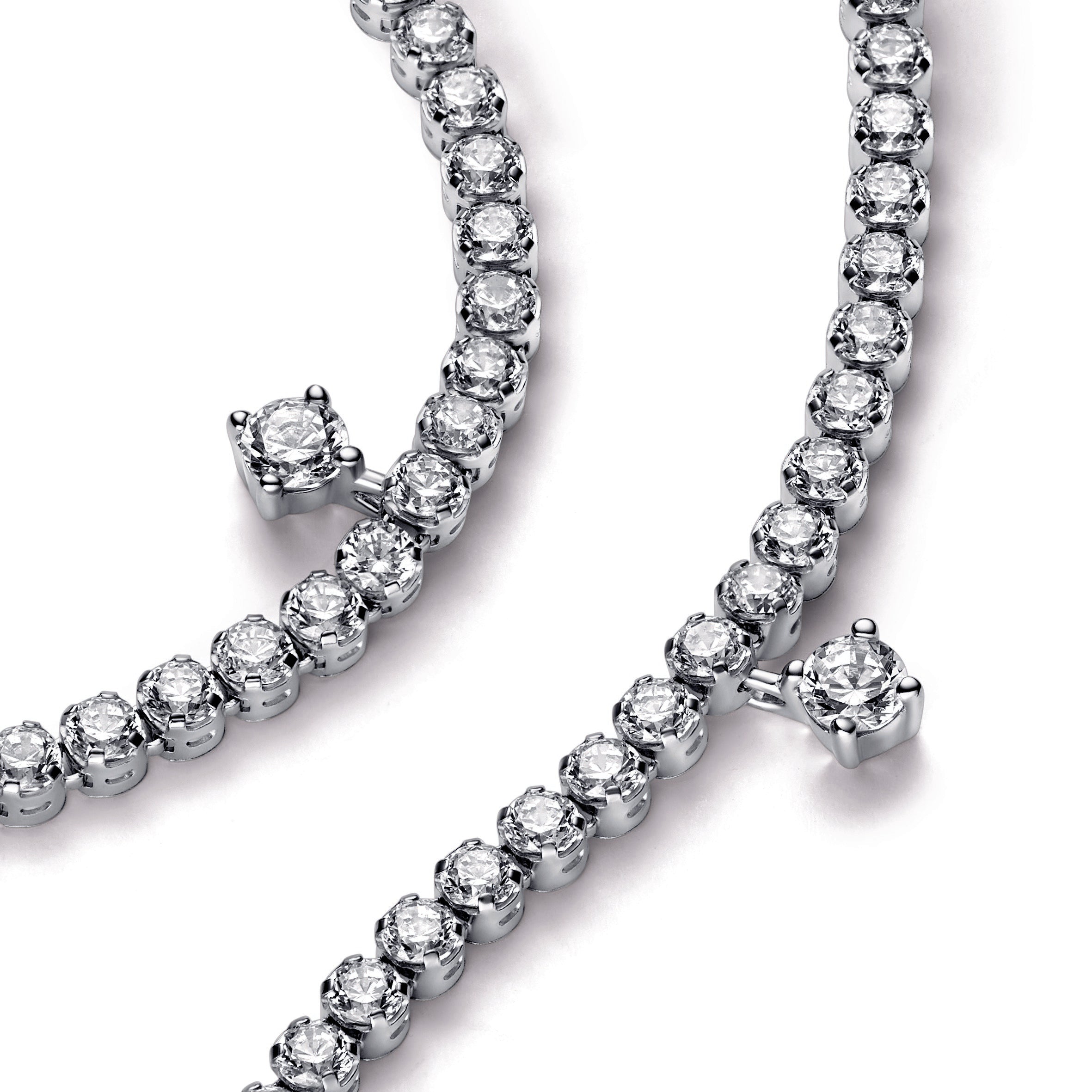 PANDORA Sparkling Drops Tennis Bracelet Cubic Zirconia Weddings Bracelets Chain Bracelet Jewelry Gift