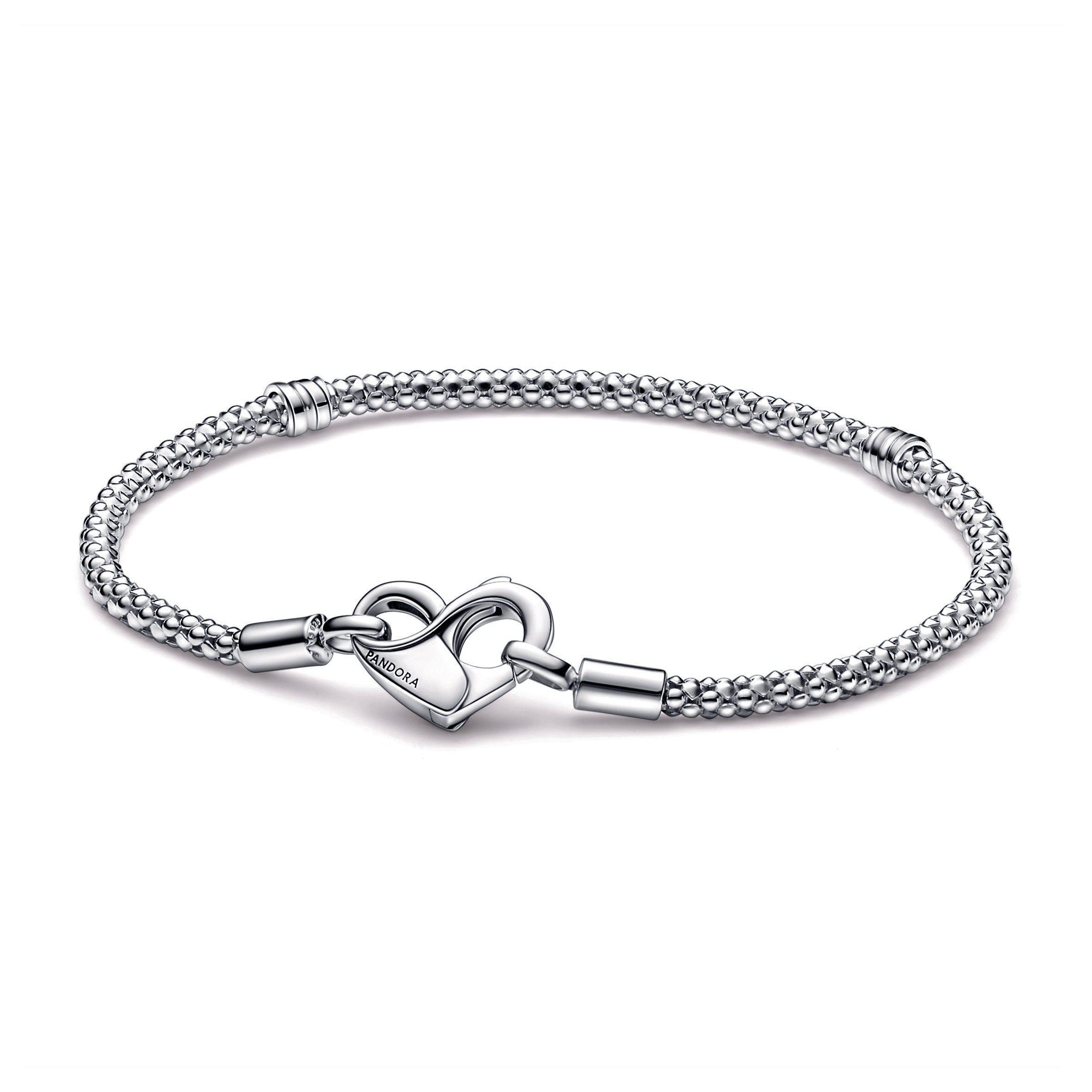 PANDORA Moments Studded Chain Bracelet Sterling Silver Bracelets Jewelry Gift