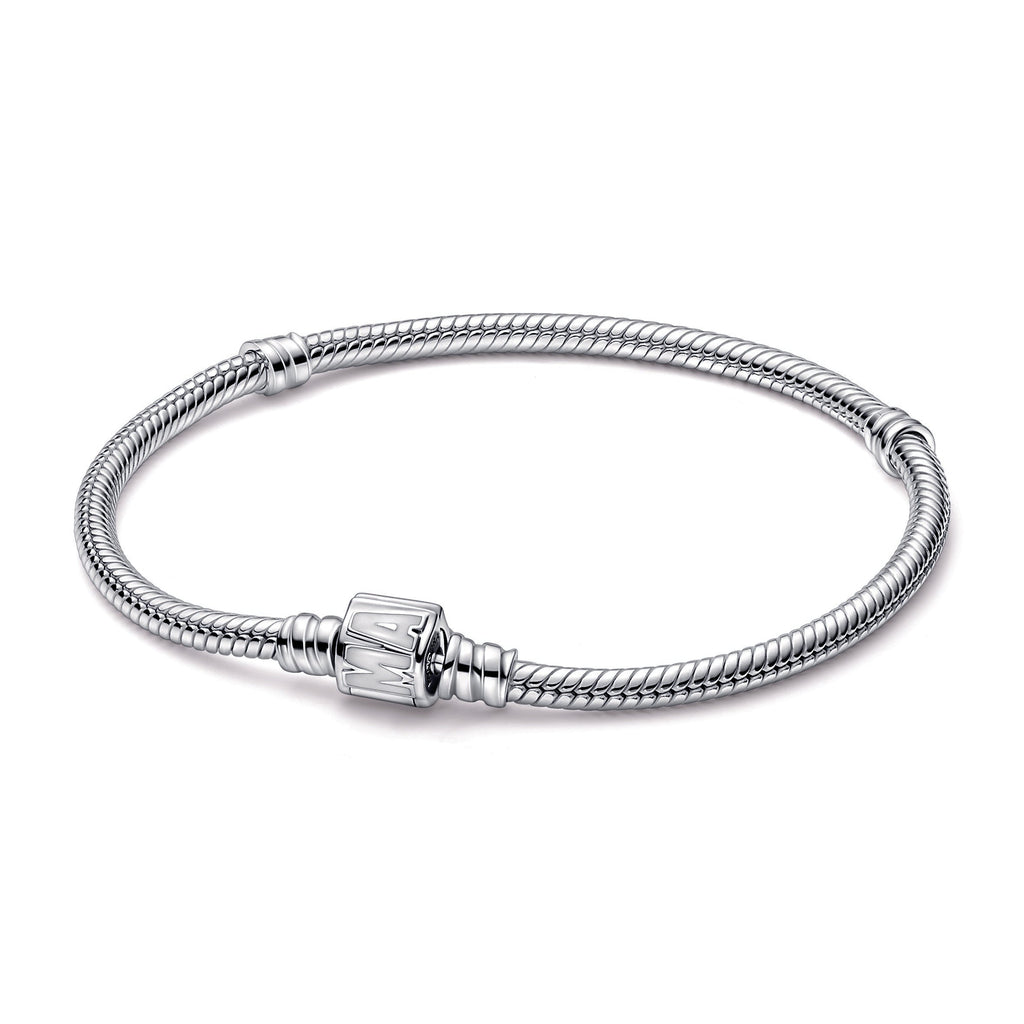 PANDORA Moments Marvel Logo Clasp Snake Chain Bracelet Enamel Bracelets Jewelry Gift